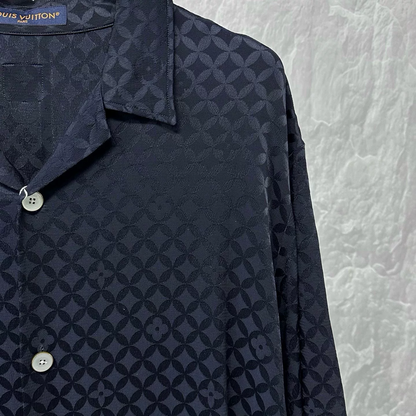 Louis Vuitton Nigo FW25 Monogram Short Sleeve Shirt — detail