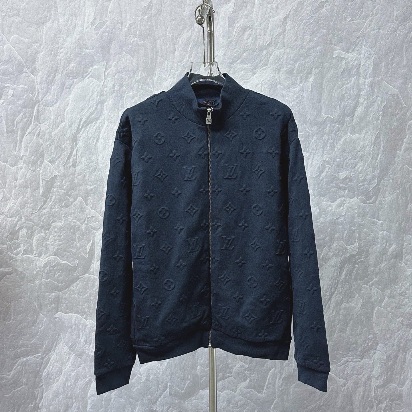 Louis Vuitton SS26 Monogram Embossed Zip Jacket XL