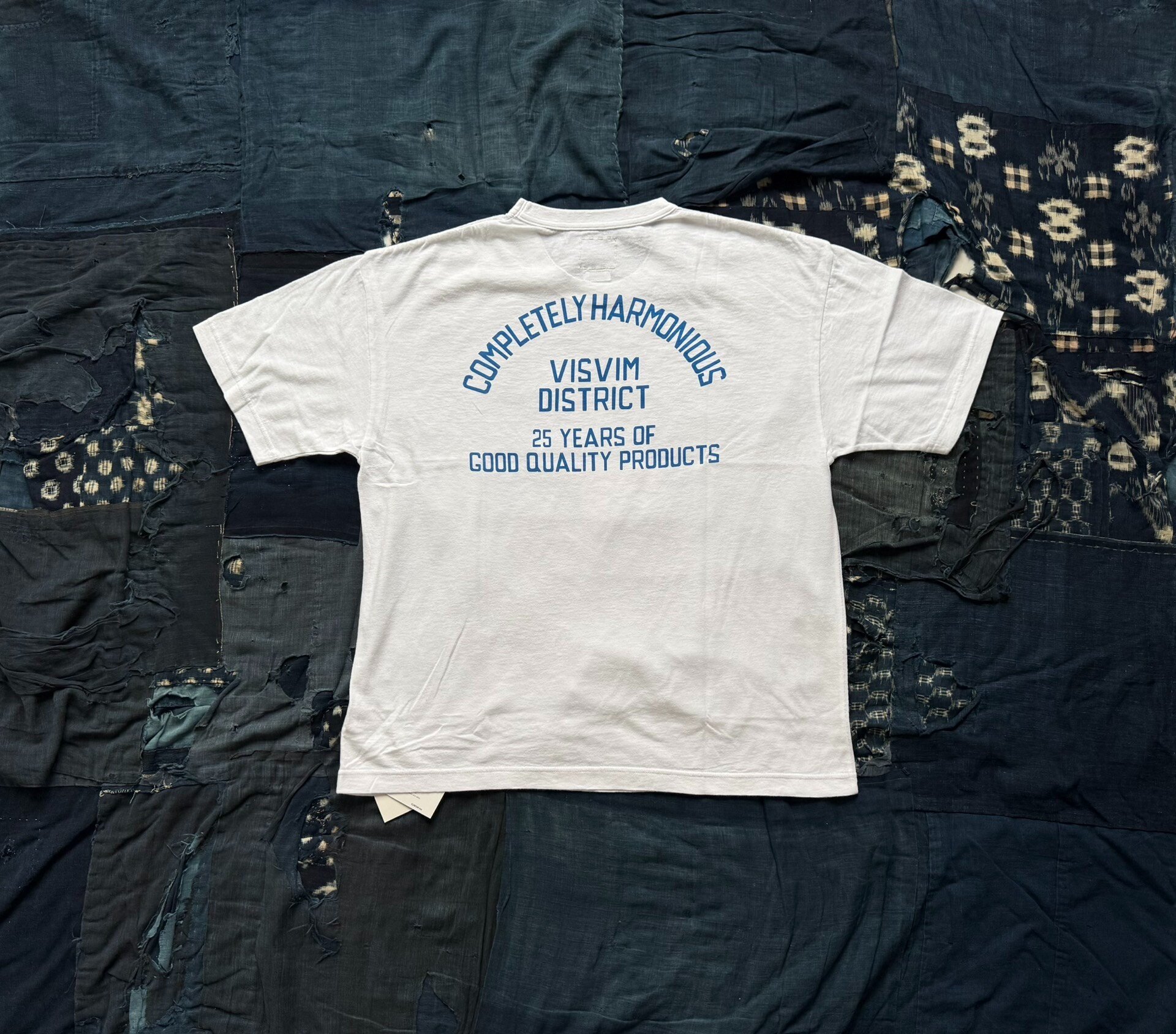 VISVIM 26SS JUMBO TEE DISTRICT Distressed Print