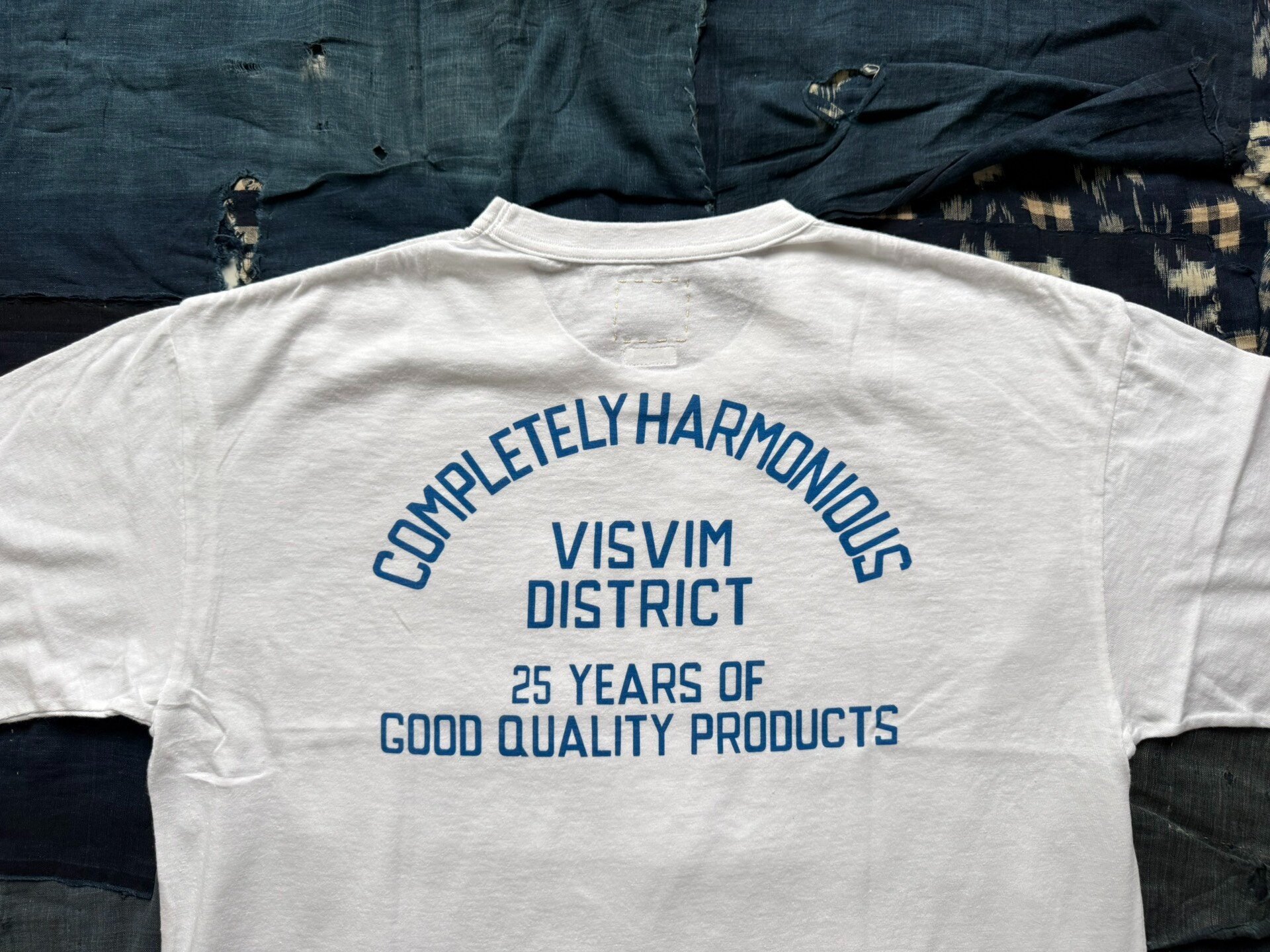 VISVIM 26SS JUMBO TEE DISTRICT Distressed Print — detail