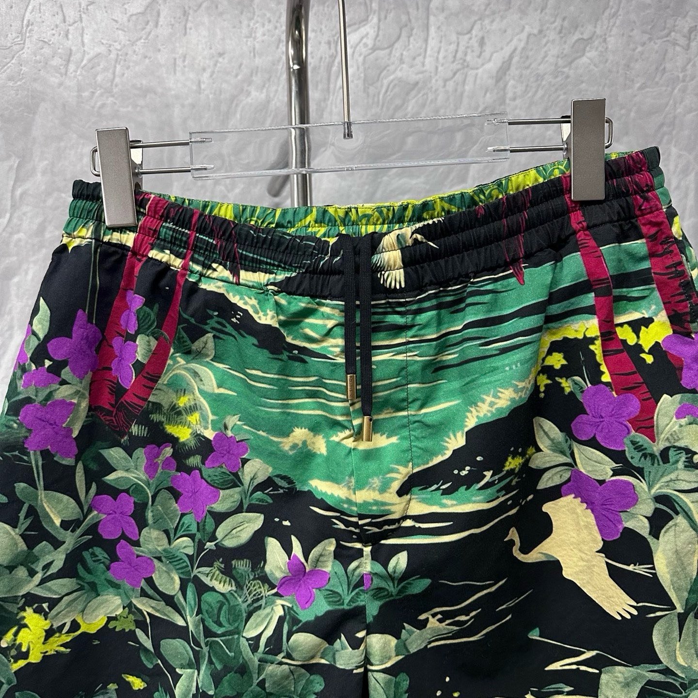 Louis Vuitton FW24 Island Print Shorts — front