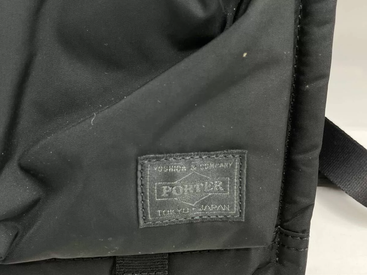 PORTER SENSES Nylon Convertible Bag — label