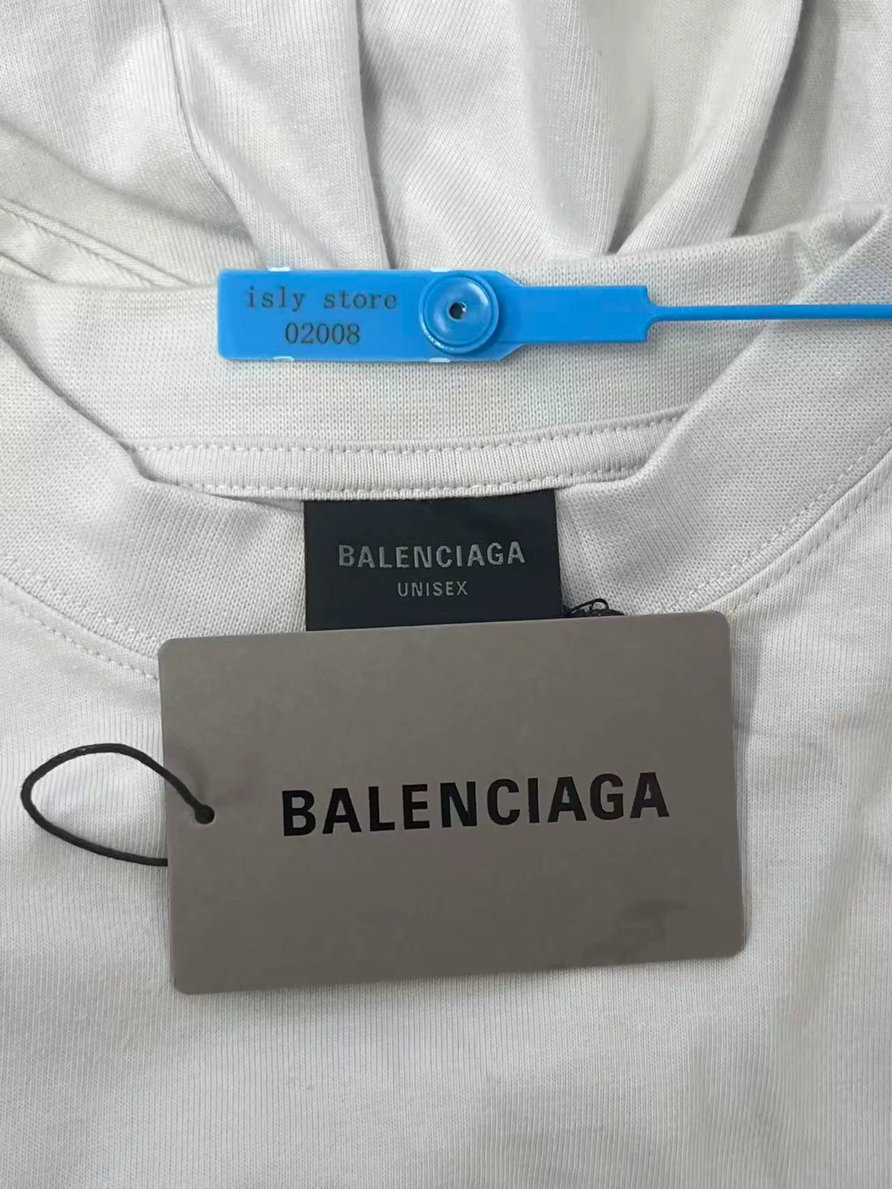 Balenciaga SS25 Letter Crew Neck T-Shirt — label