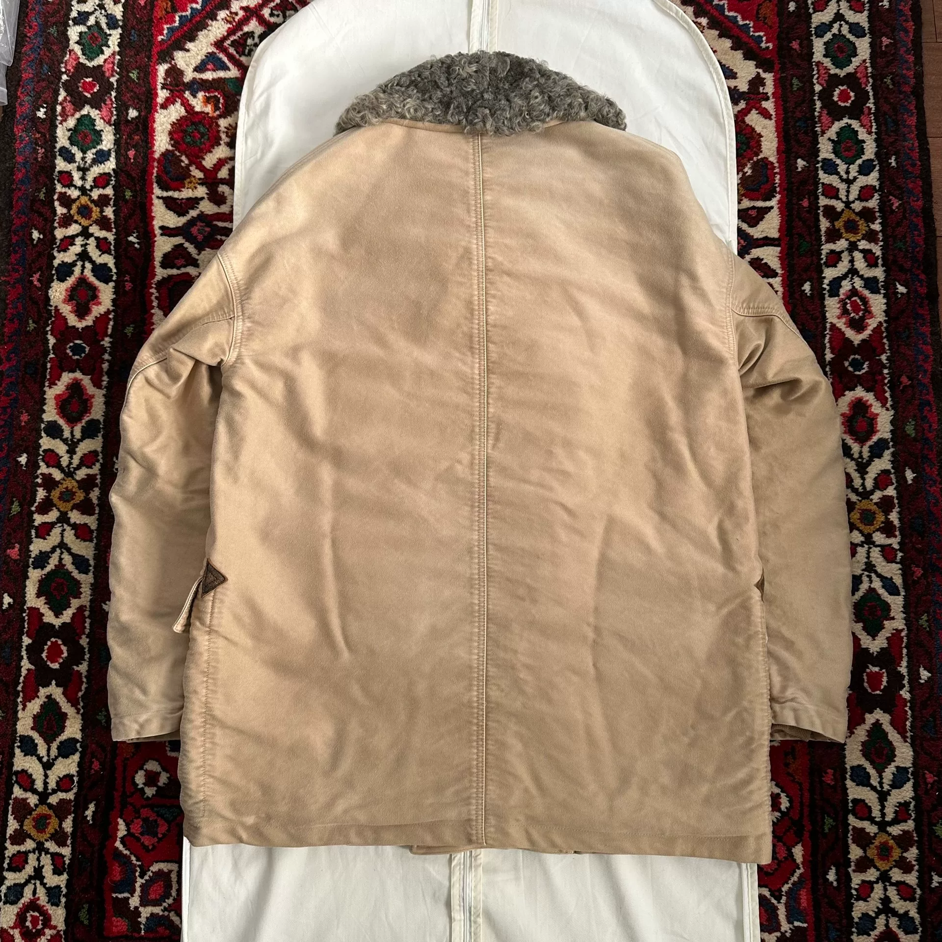 VISVIM 24SS FURLONG COAT BEIGE — front