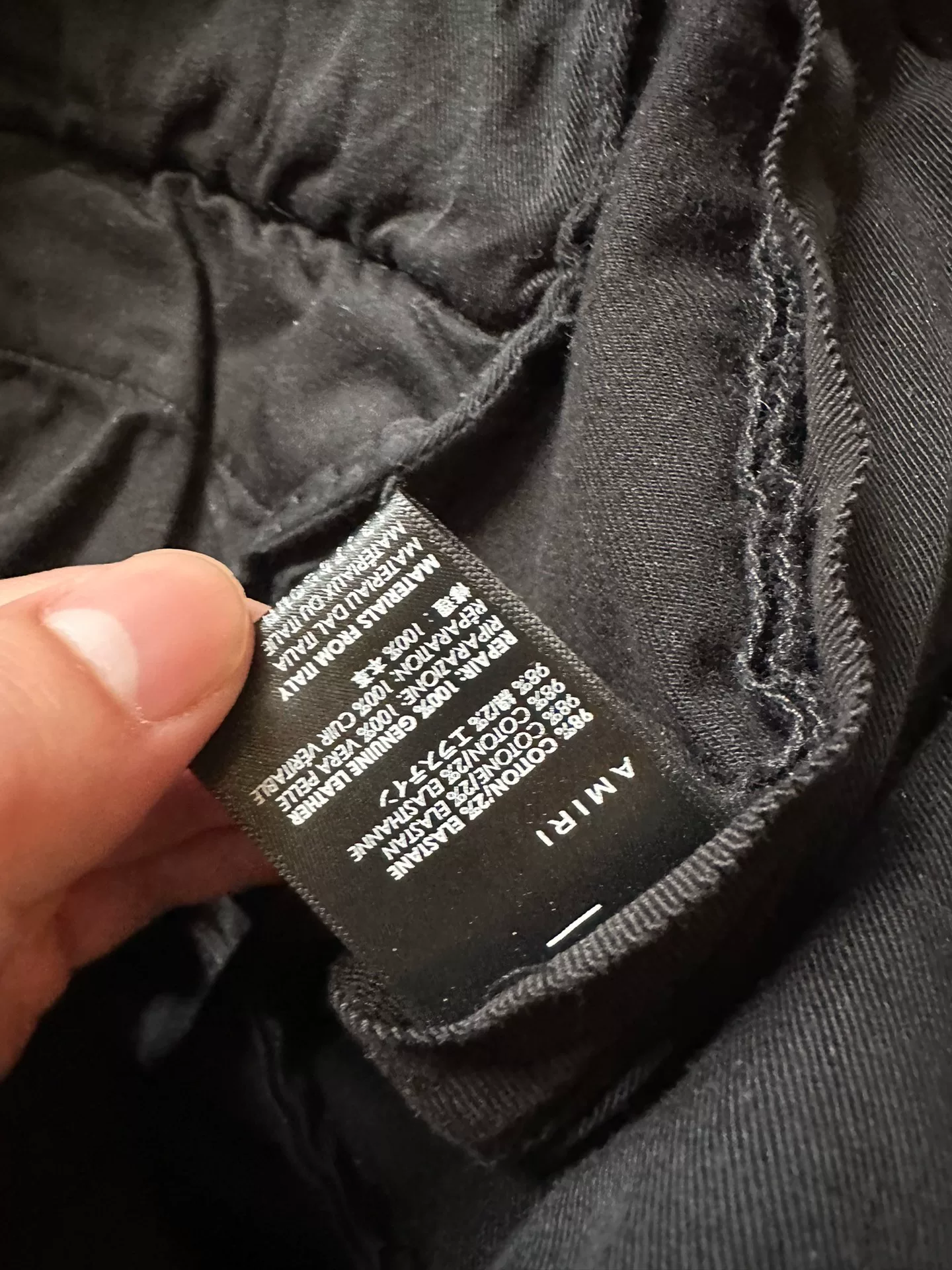 Amiri Sheepskin Panel MX Pants — back