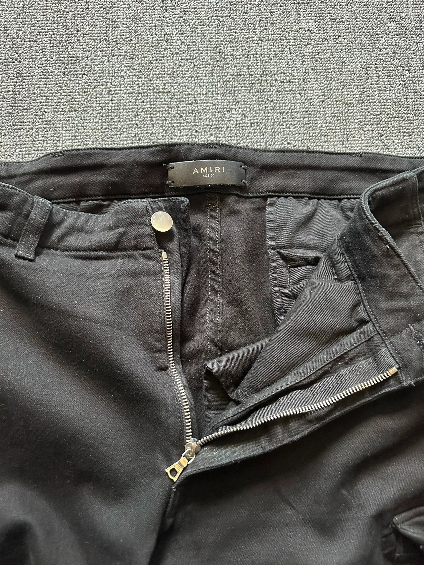 Amiri Sheepskin Panel MX Pants — front