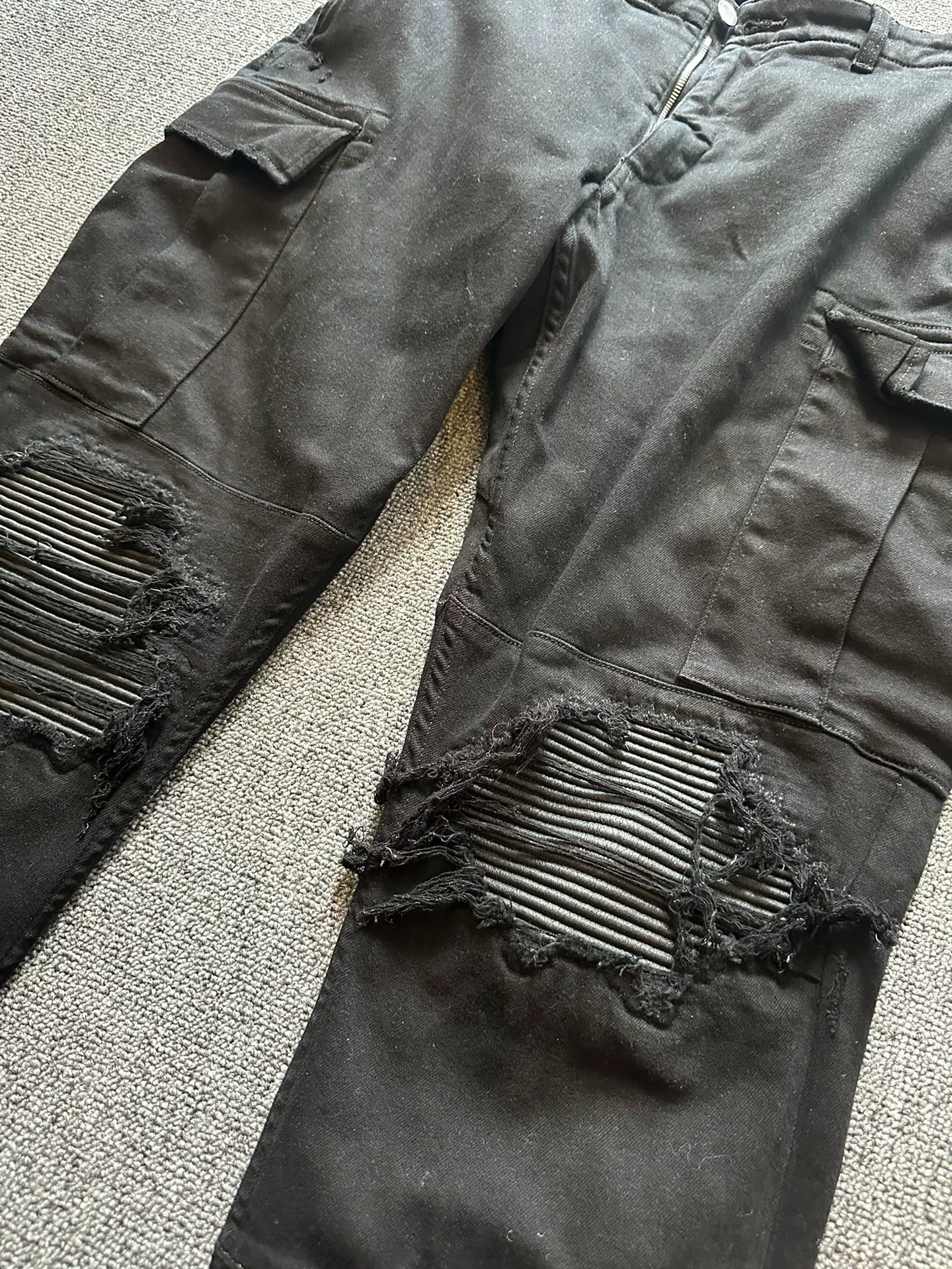 Amiri Sheepskin Panel MX Pants — detail