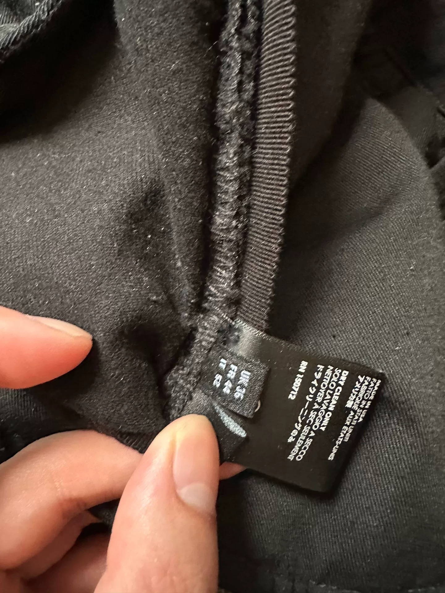 Amiri Sheepskin Panel MX Pants — label