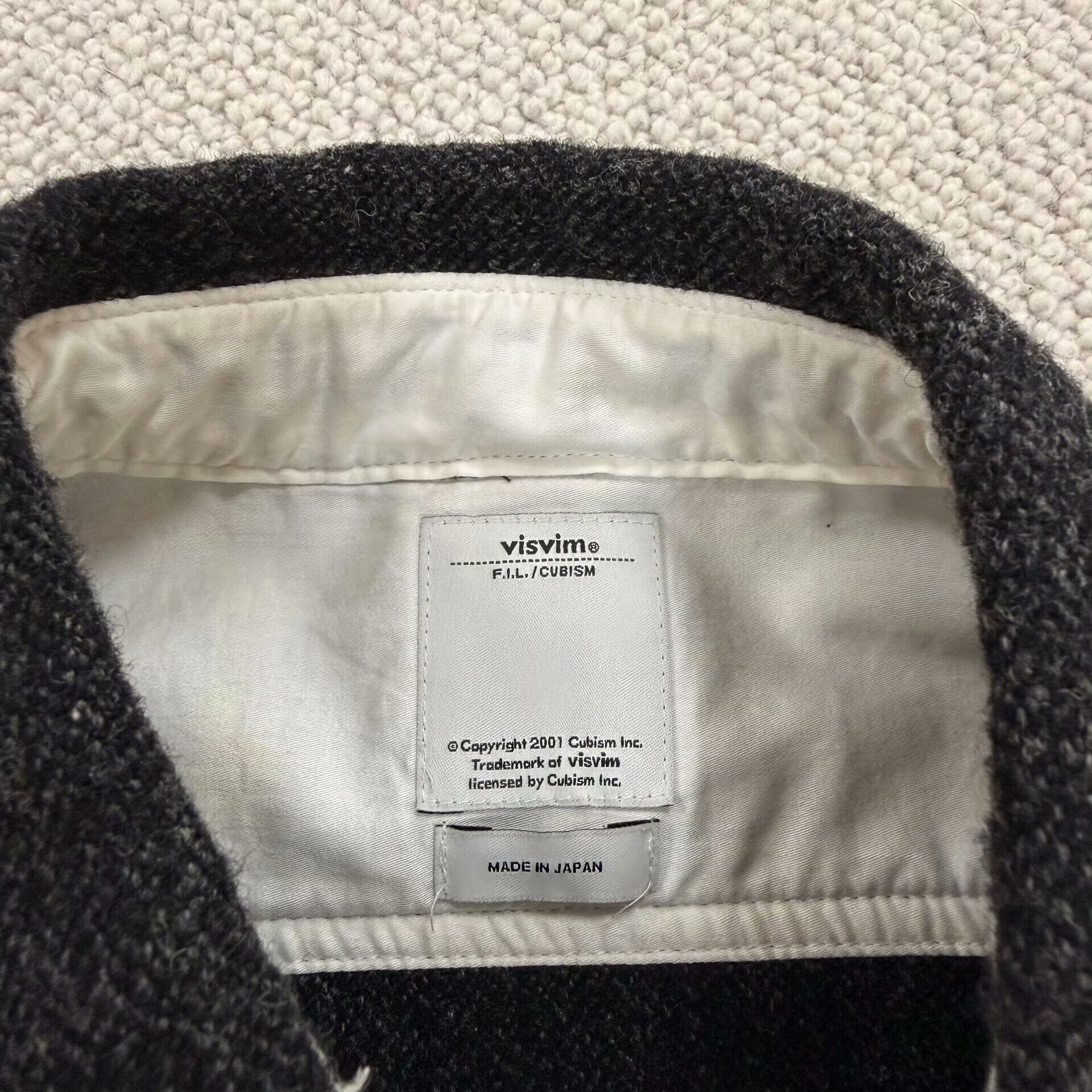Visvim 17aw Wool Tweed Houndstooth Jacket — detail