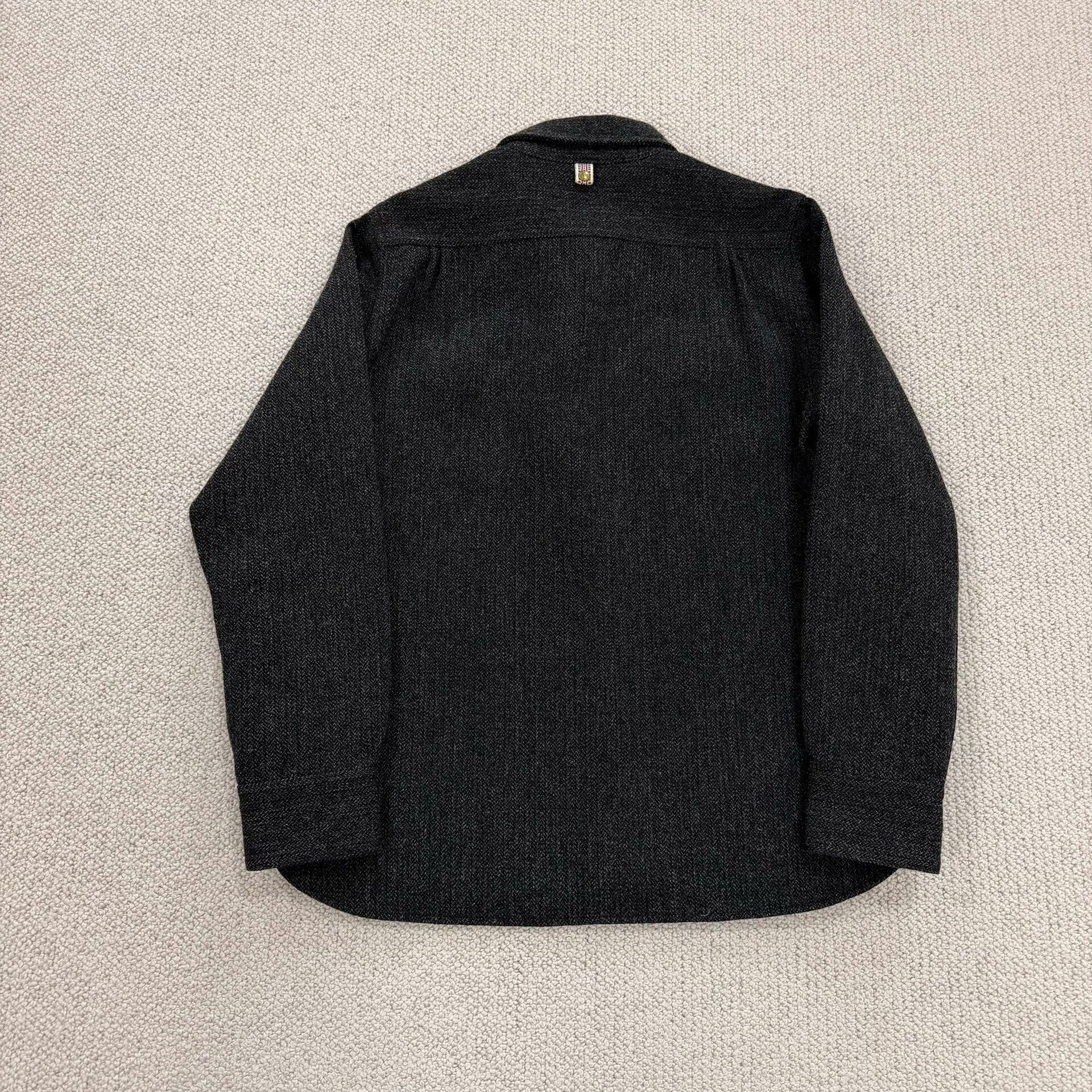 Visvim 17aw Wool Tweed Houndstooth Jacket — label
