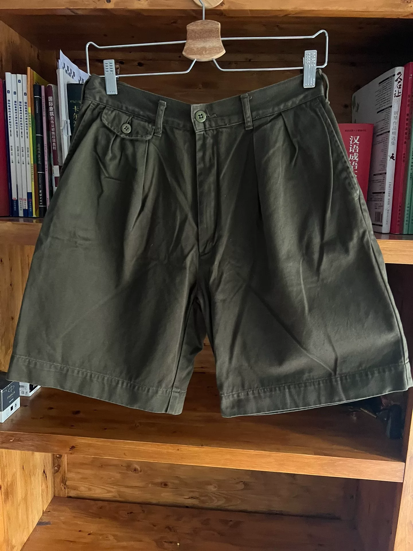 Barns Authentic Japanese Olive Casual Shorts