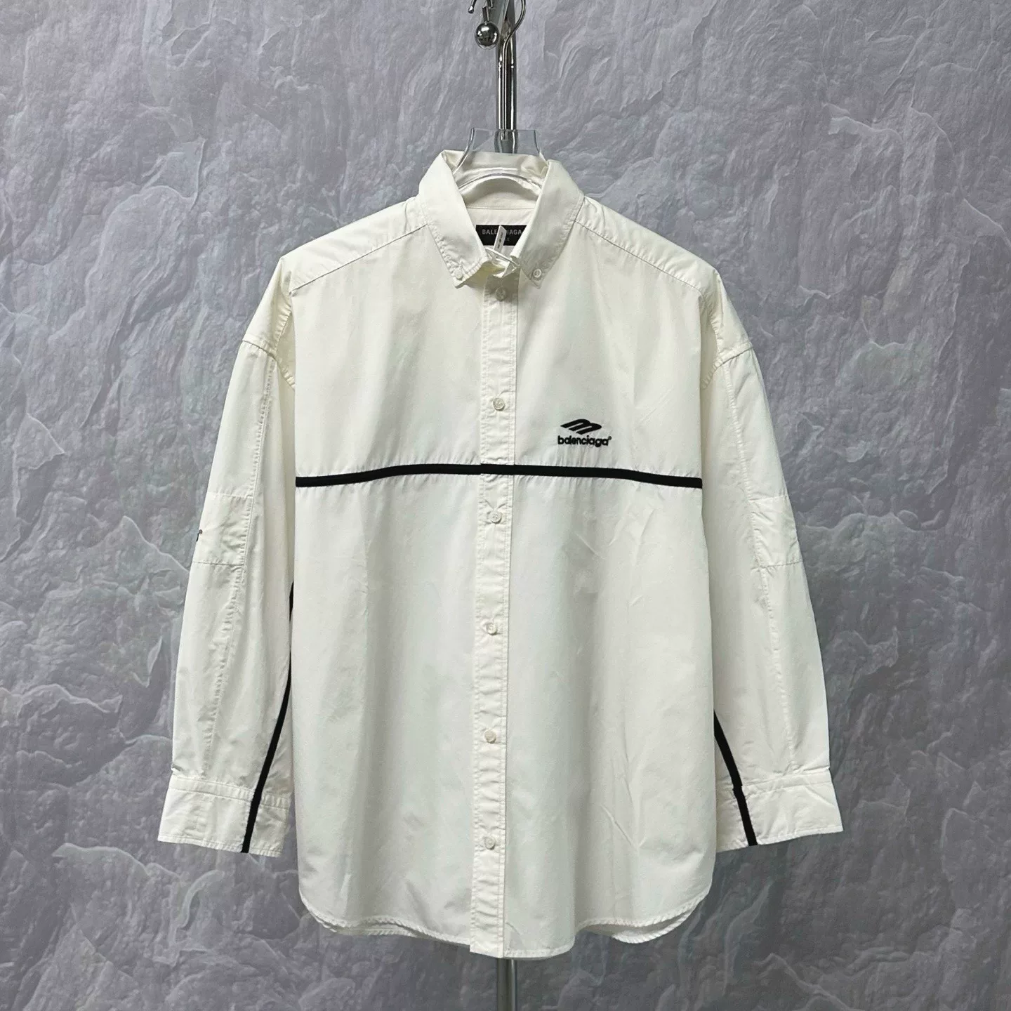 Balenciaga 3B Embroidered Shirt Jacket