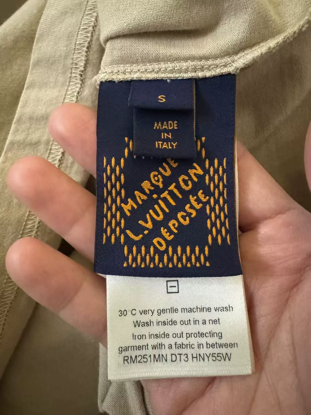 Louis Vuitton 25 Embossed Logo T-Shirt — label
