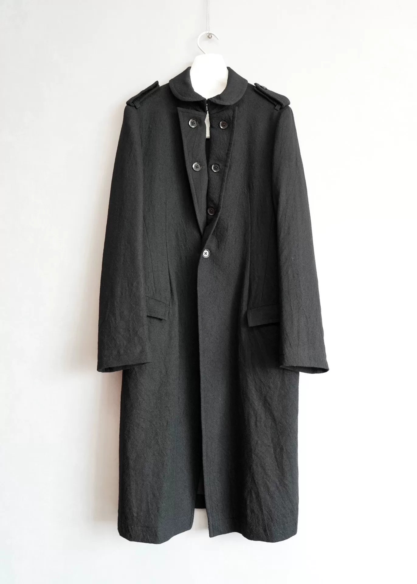 Yohji Yamamoto 10AW Double-Breasted Coat — detail