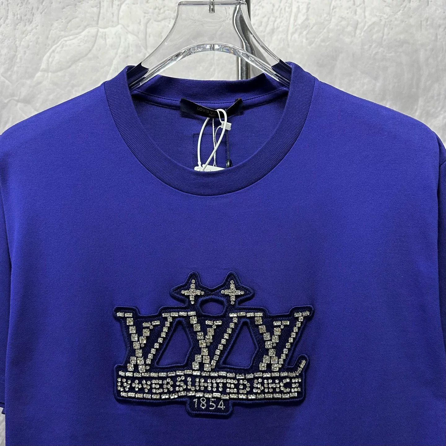 Louis Vuitton Rhinestone Logo Short-Sleeve — front