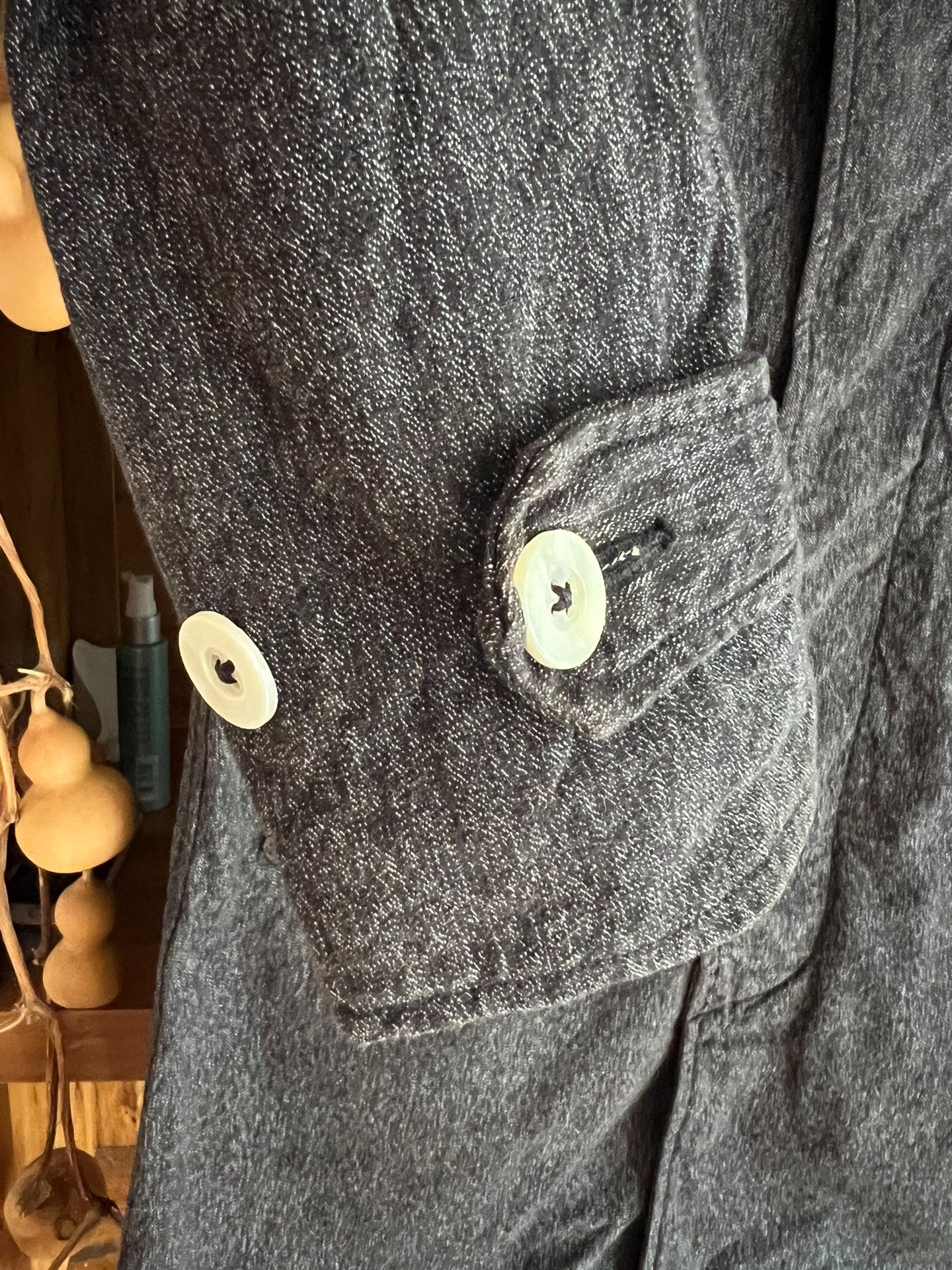 Colimbo Pepper Salt Trench Coat — front