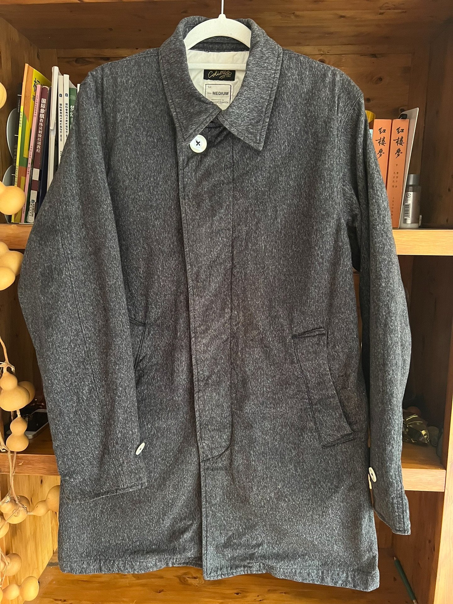 Colimbo Pepper Salt Trench Coat