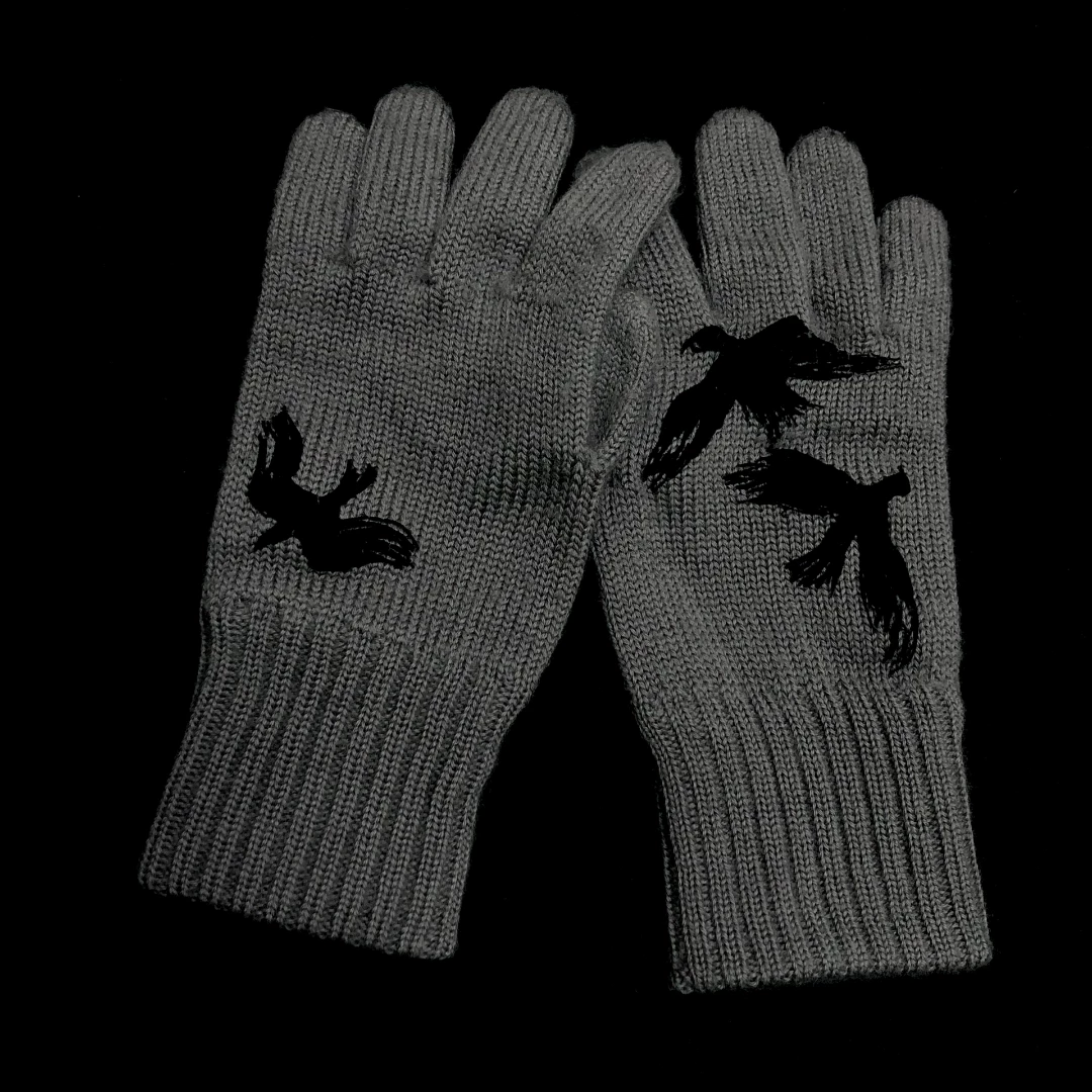 Yohji Yamamoto 11AW Crow Wool Gloves — front