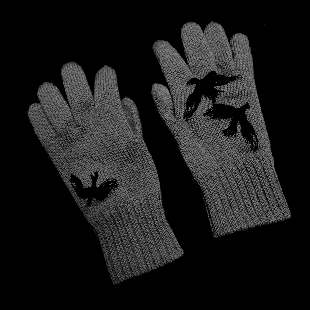 Yohji Yamamoto 11AW Crow Wool Gloves
