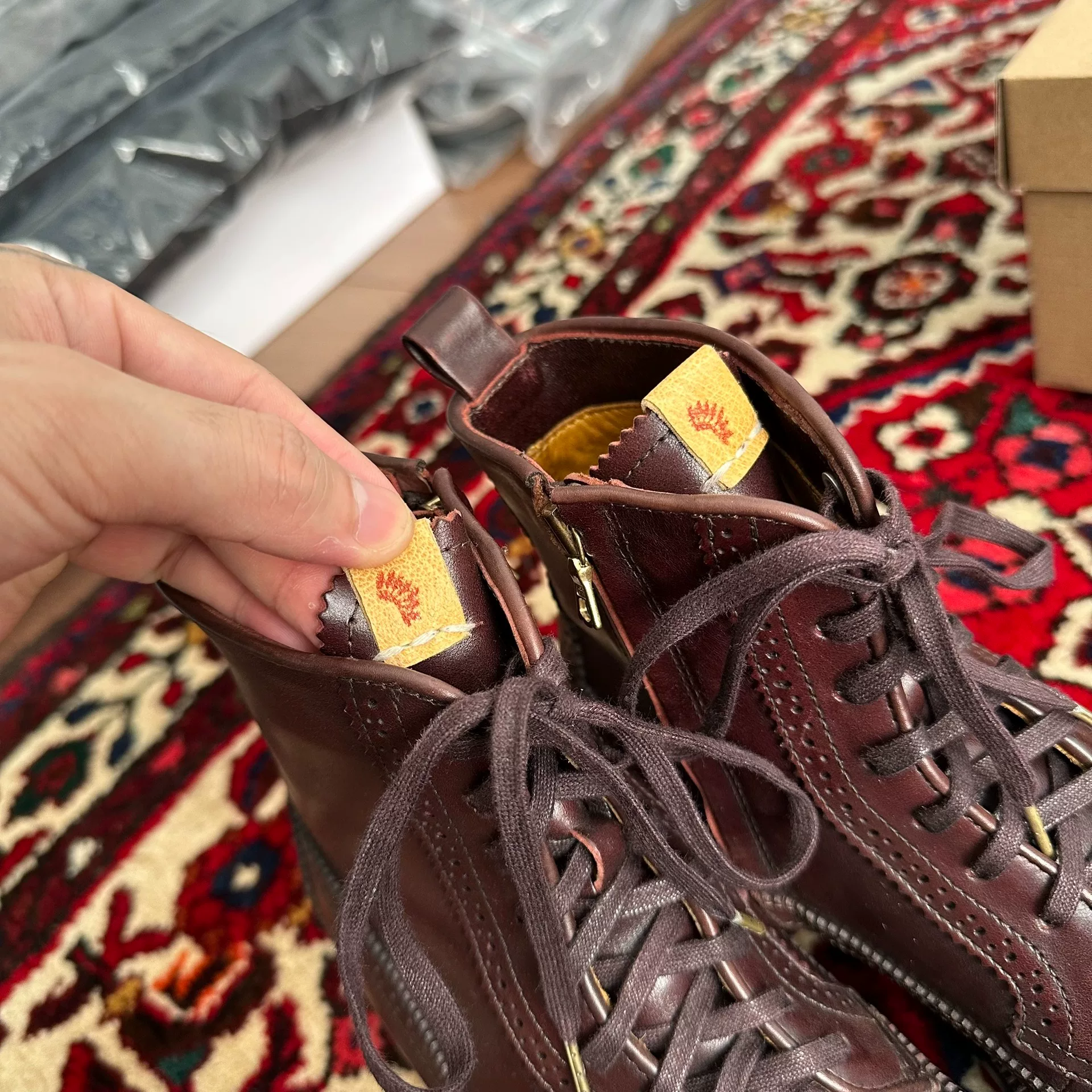 visvim 16AW Patrician Brogue Boots — detail