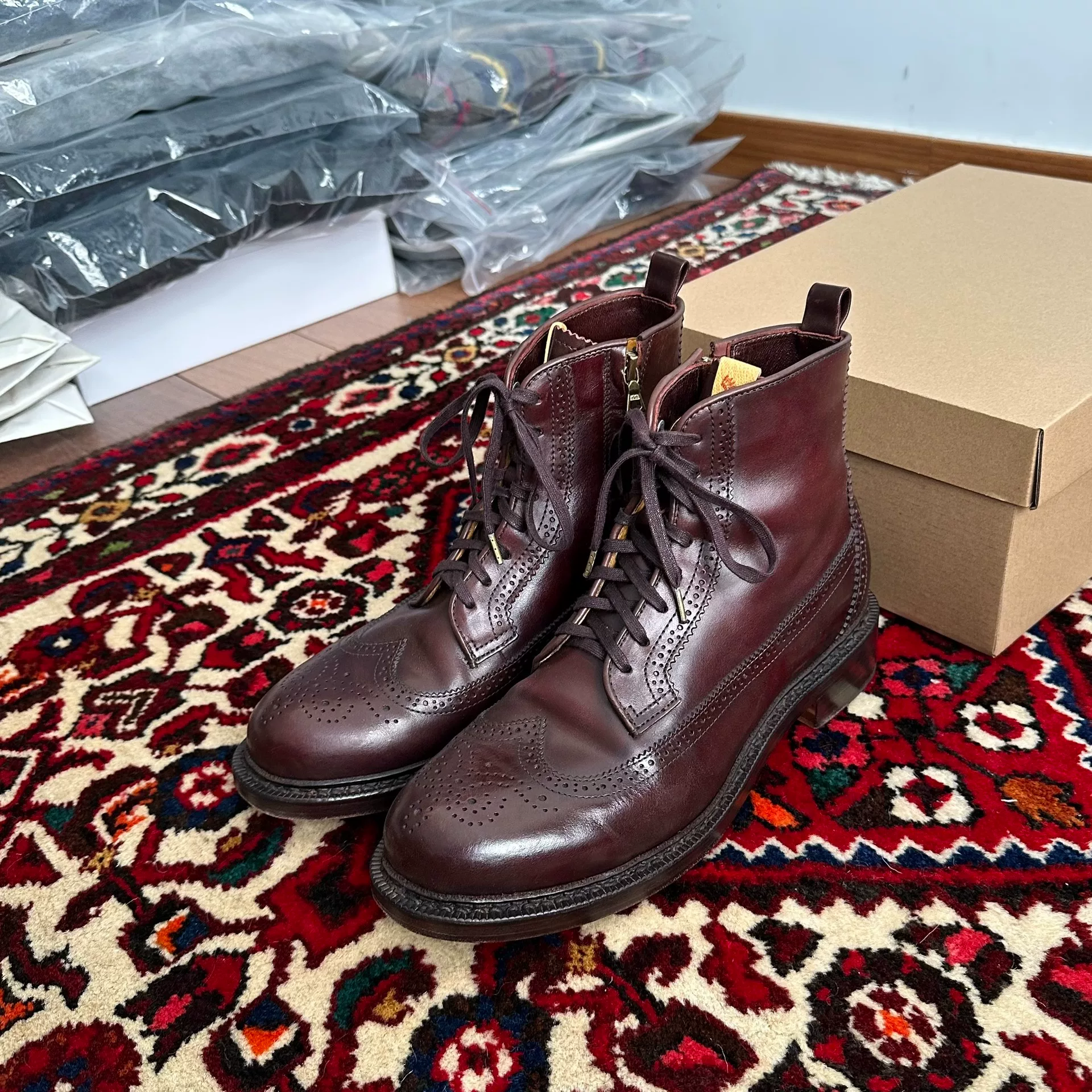 visvim 16AW Patrician Brogue Boots — front