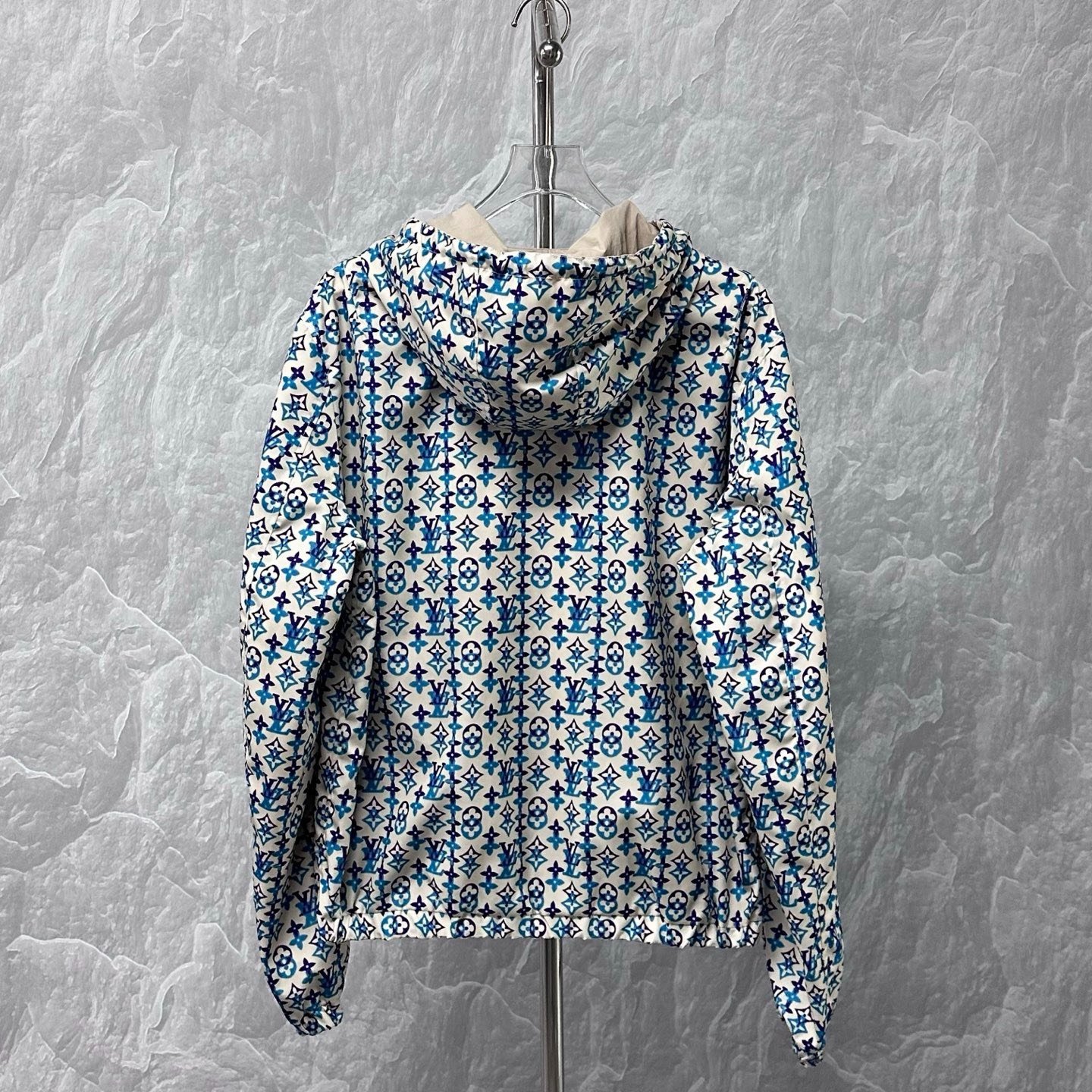 Louis Vuitton Reversible All-Over Print Zip Hoodie — front