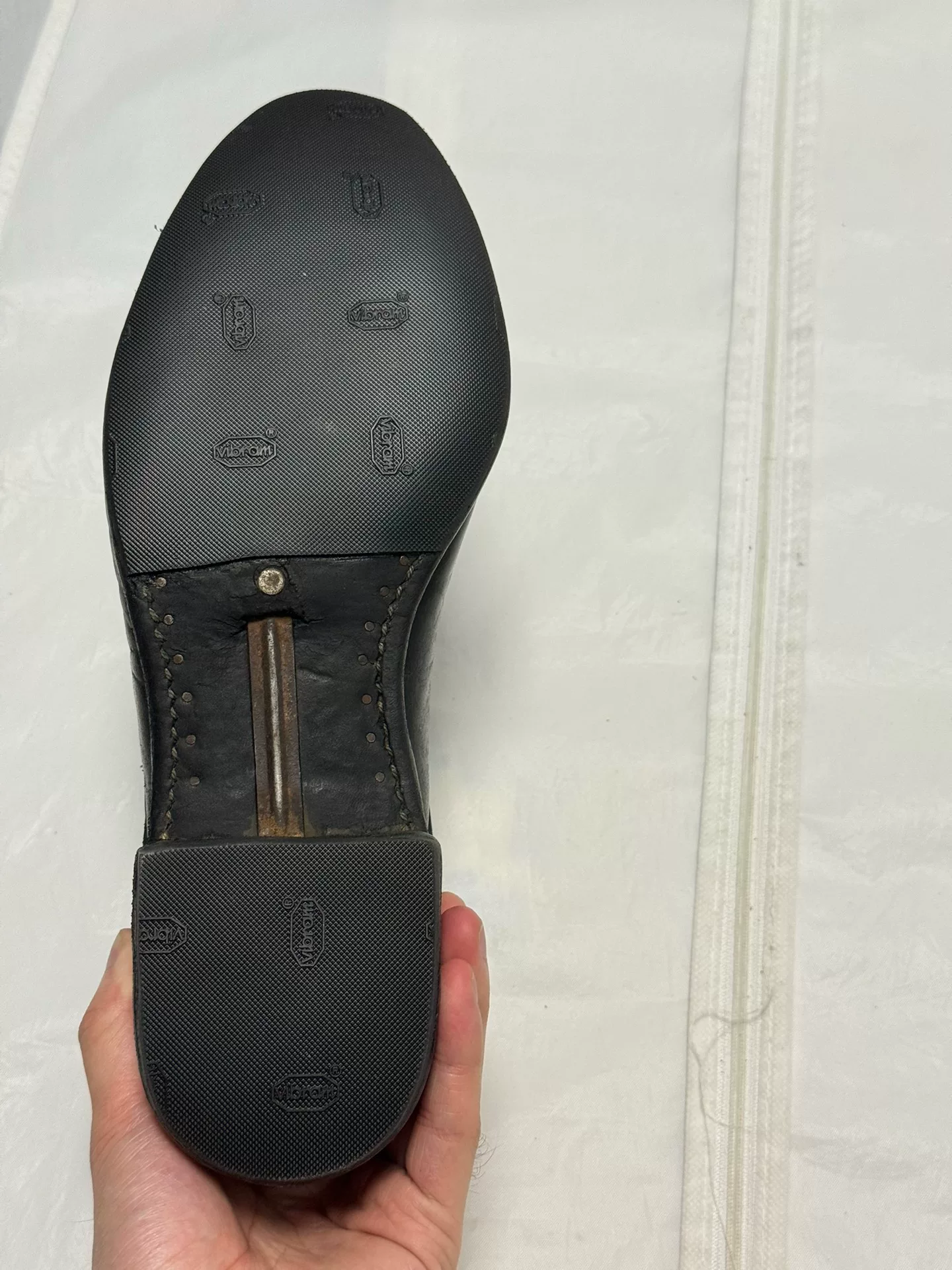 Carol Christian Poell Black Leather Shoes — back