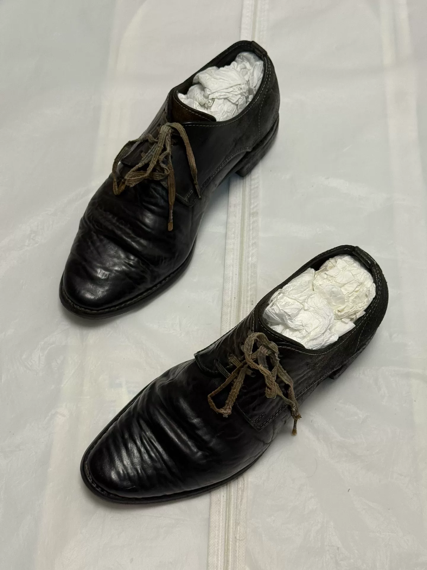 Carol Christian Poell Black Leather Shoes — front