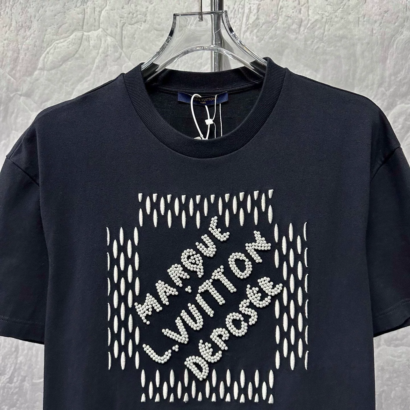 Louis Vuitton FW24 Pharrell Pearl Embroidery Tee — front