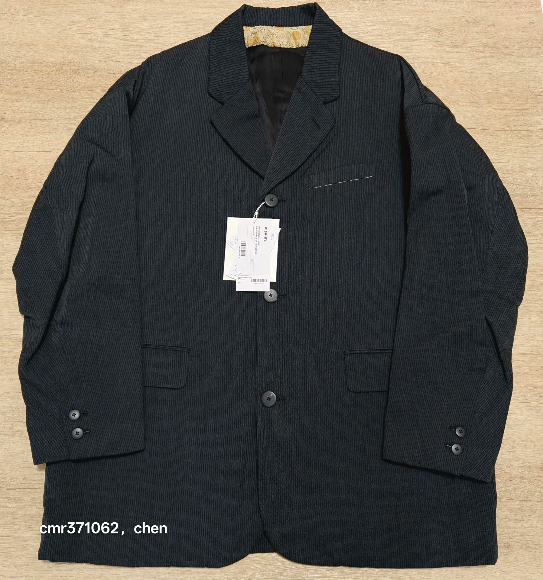 VISVIM 25AW GALEN WOOL PINSTRIPE JKT