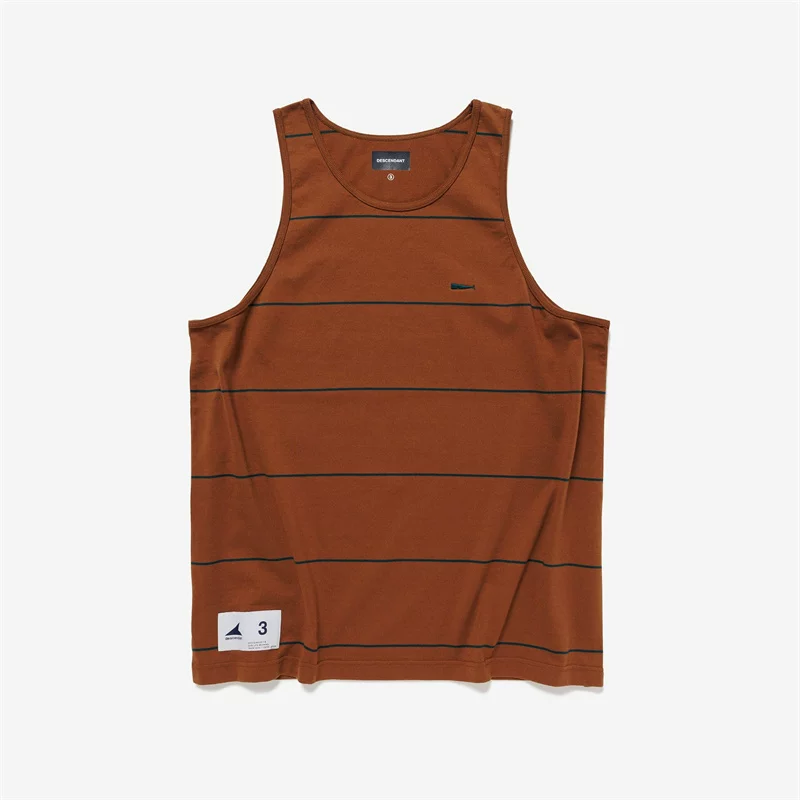 DESCENDANT Whale Embroidery Striped Tank