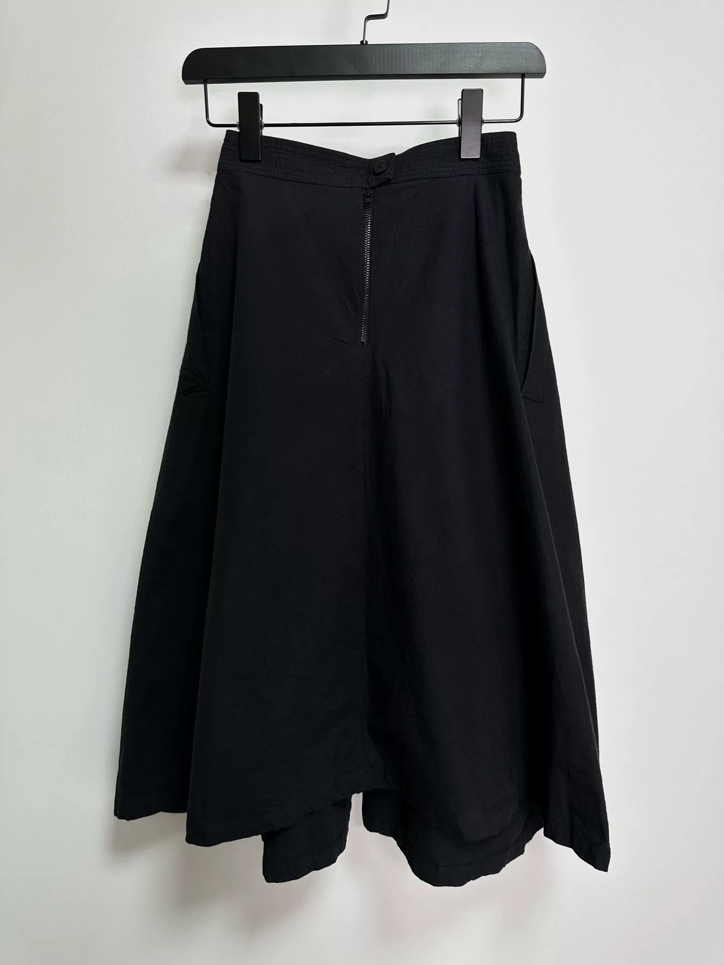 P.R.Patterson Handmade Cotton Black Skirt — front