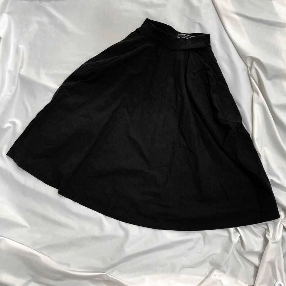 P.R.Patterson Handmade Cotton Black Skirt — back