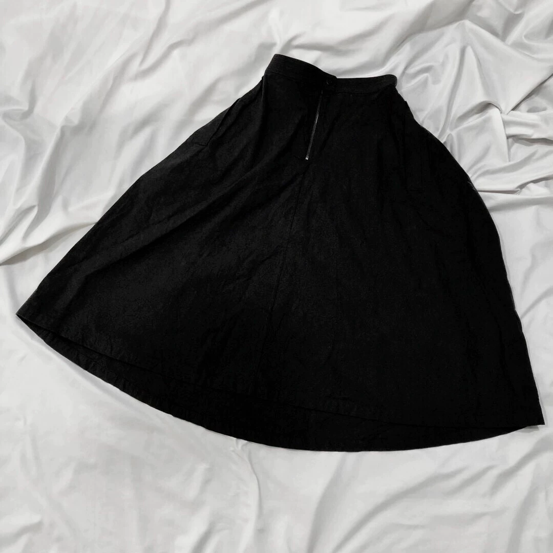 P.R.Patterson Handmade Cotton Black Skirt — label