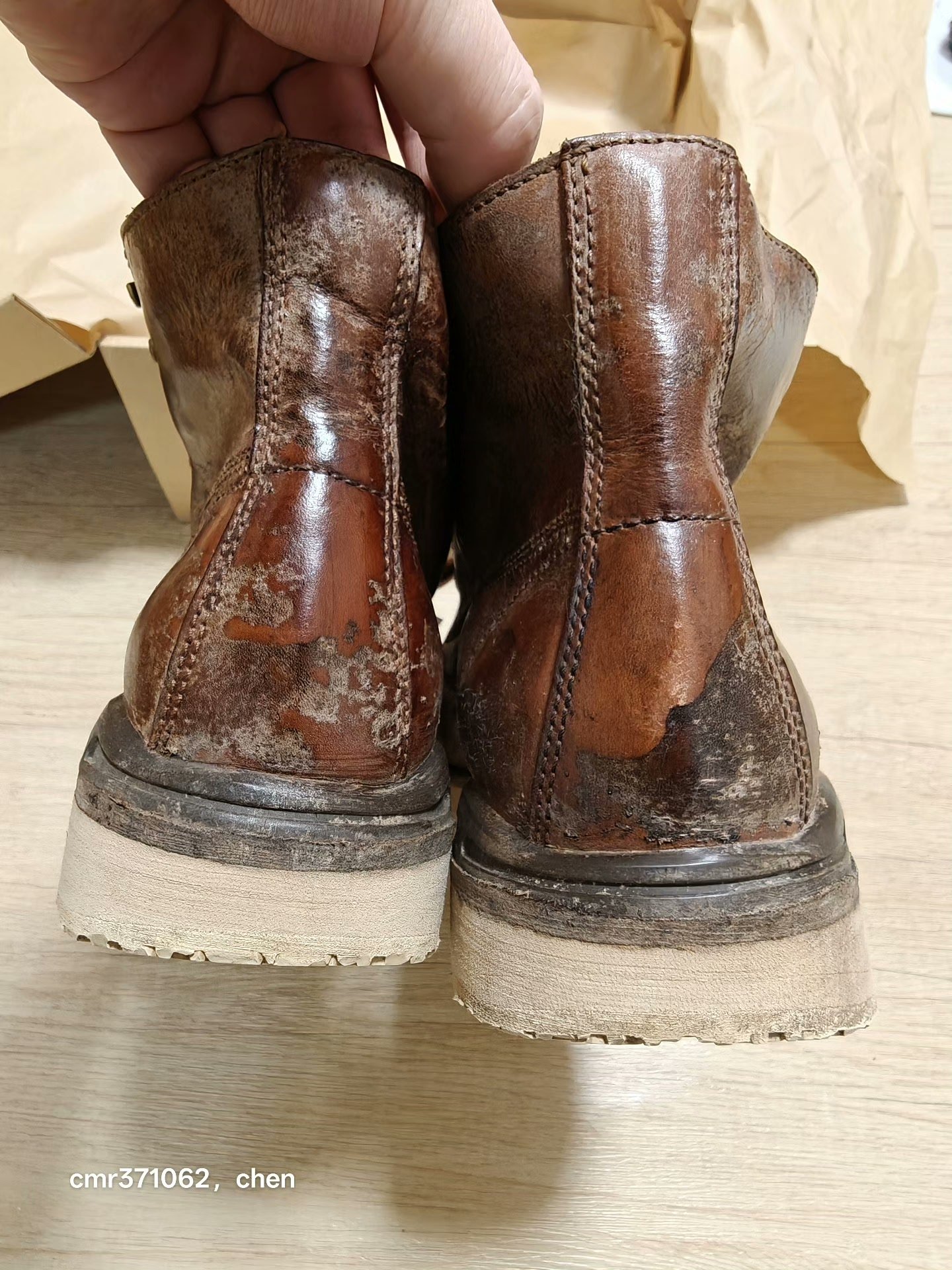 VISVIM 23 ICT VIRGIL BOOTS — label