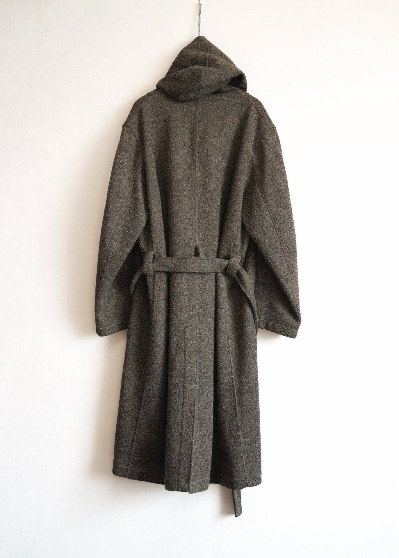 Yohji Yamamoto Regulation Belted Coat — detail