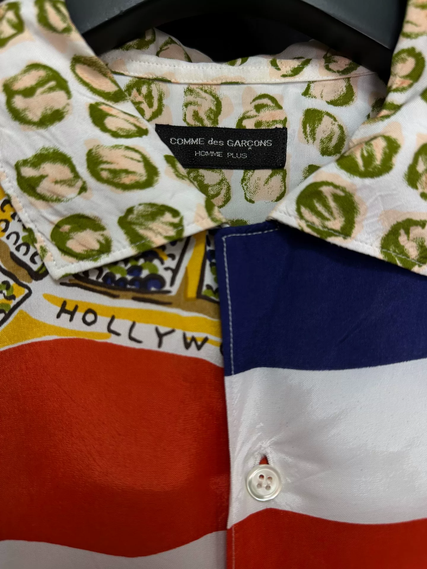 Comme des Garçons 91SS Vintage Scarf Shirt — detail