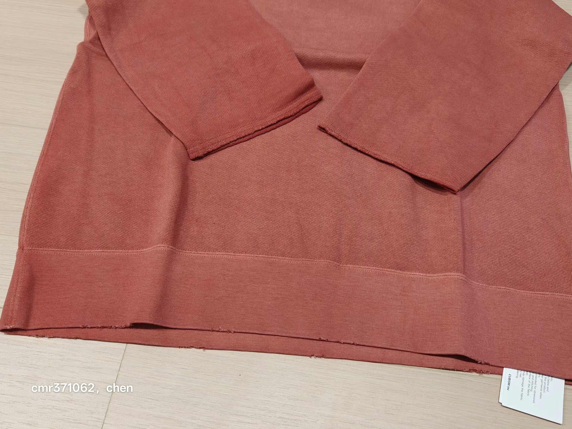 visvim 18AW Jumbo Sweat Crew 3/4 — label