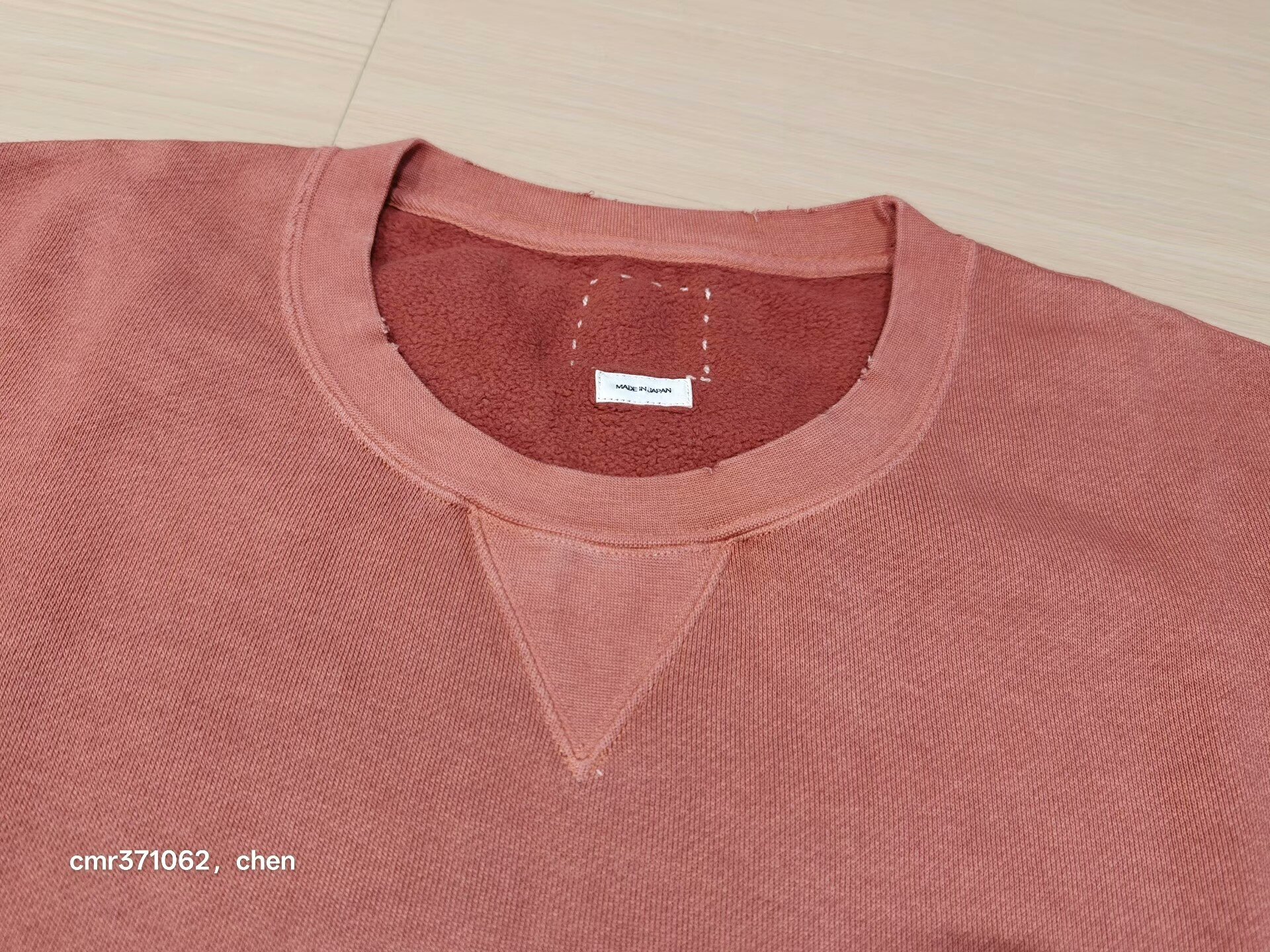 visvim 18AW Jumbo Sweat Crew 3/4 — back