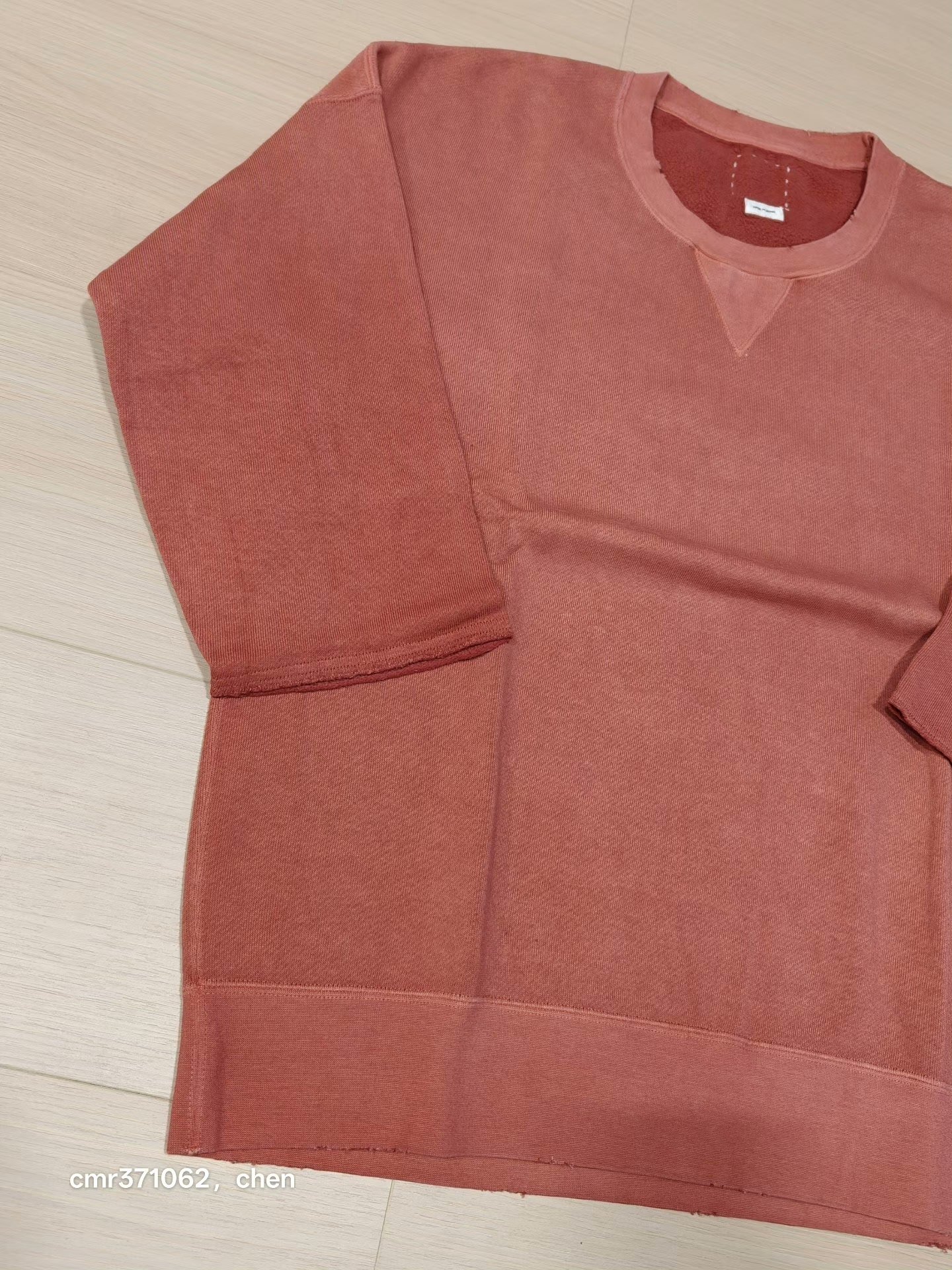 visvim 18AW Jumbo Sweat Crew 3/4 — front