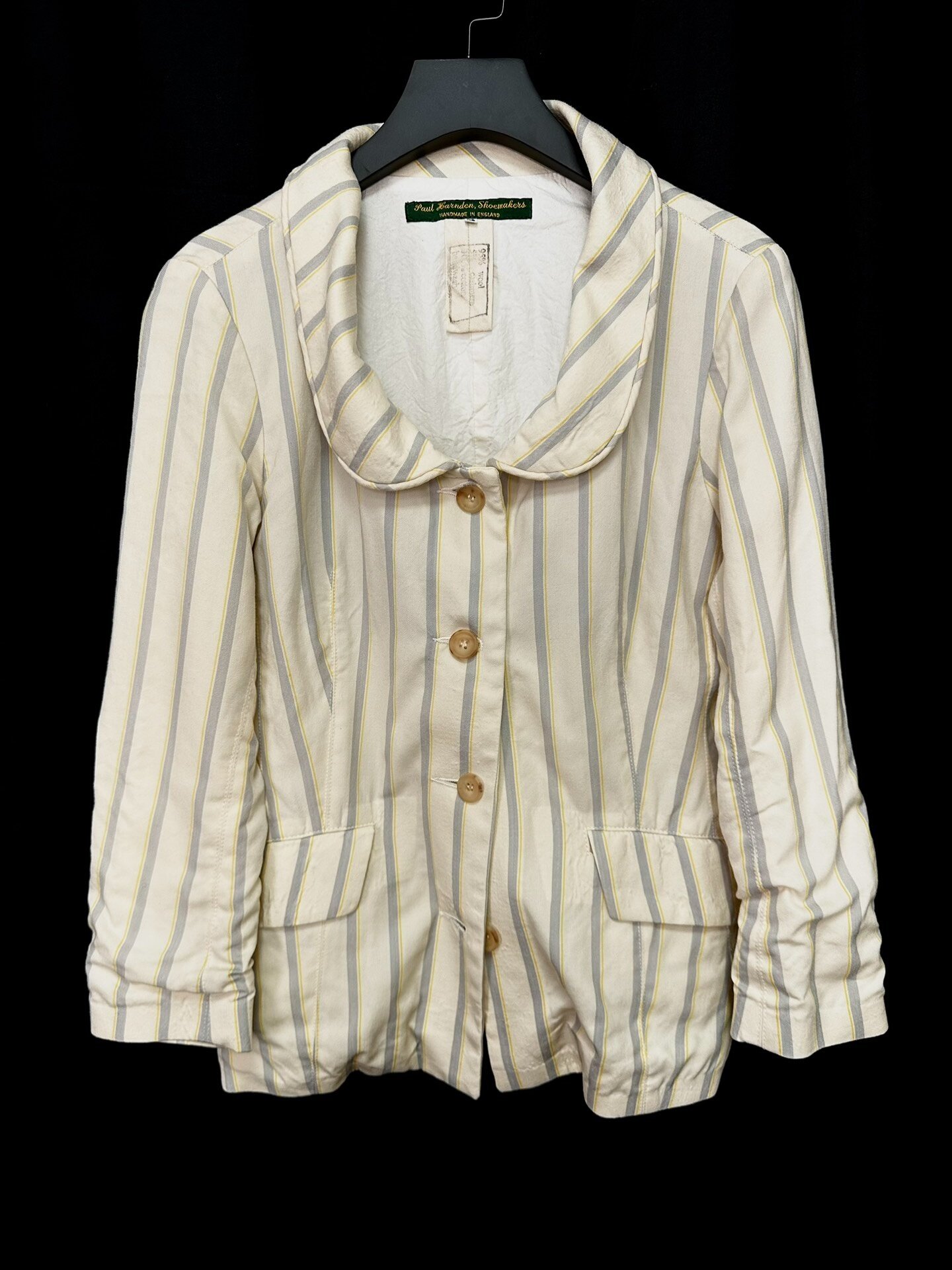 Paul Harnden Striped Cashmere Wool Coat