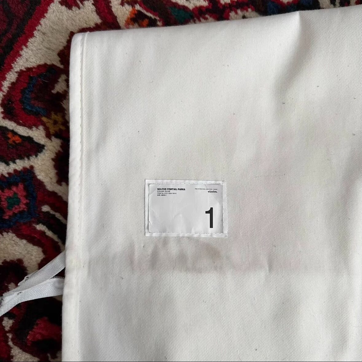 VISVIM 21ss SIX FIVE PARKA Size 1 — label