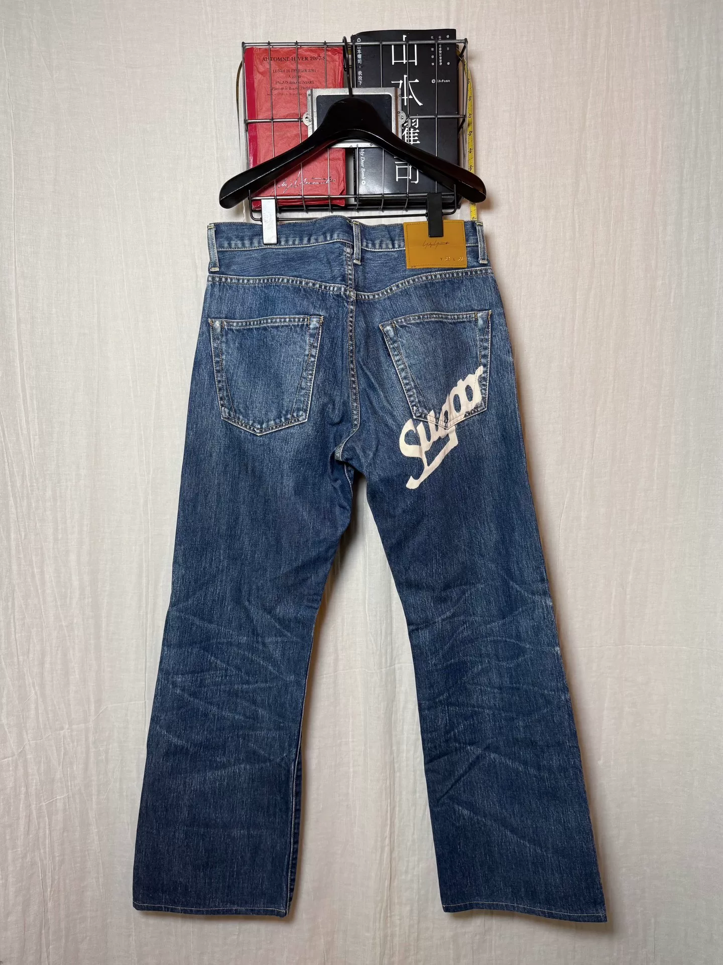 Yohji Yamamoto 03AW Sugar Print Jeans — detail