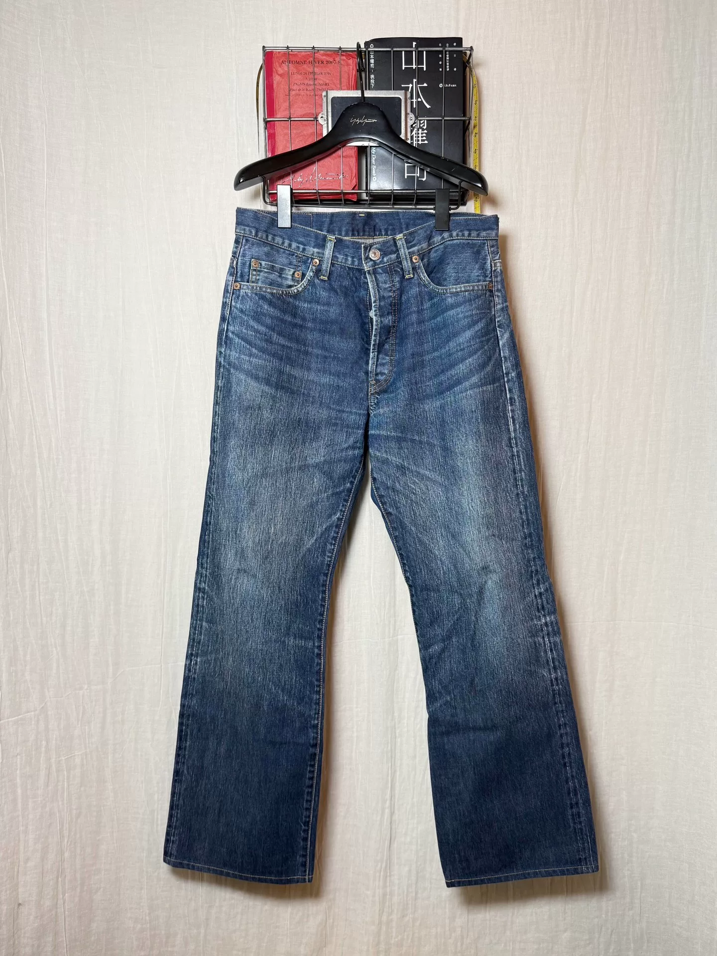 Yohji Yamamoto 03AW Sugar Print Jeans — front