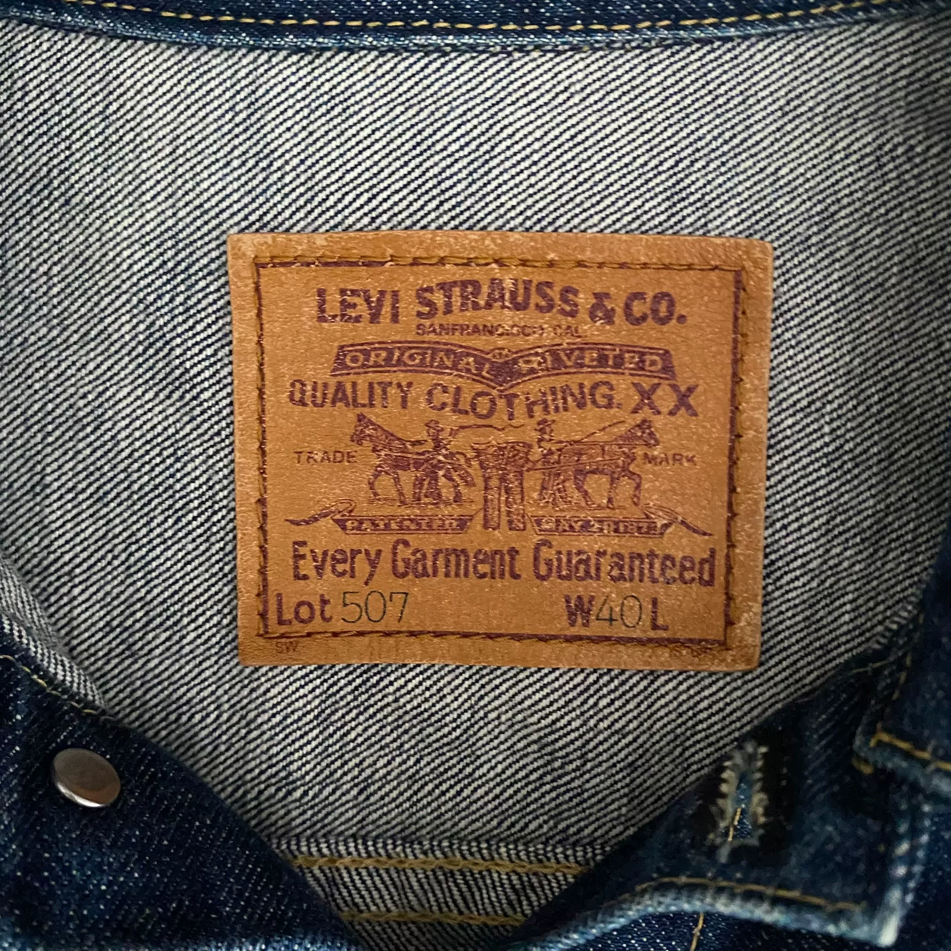 Levi's LVC507 J22 Japan Denim Jacket — back