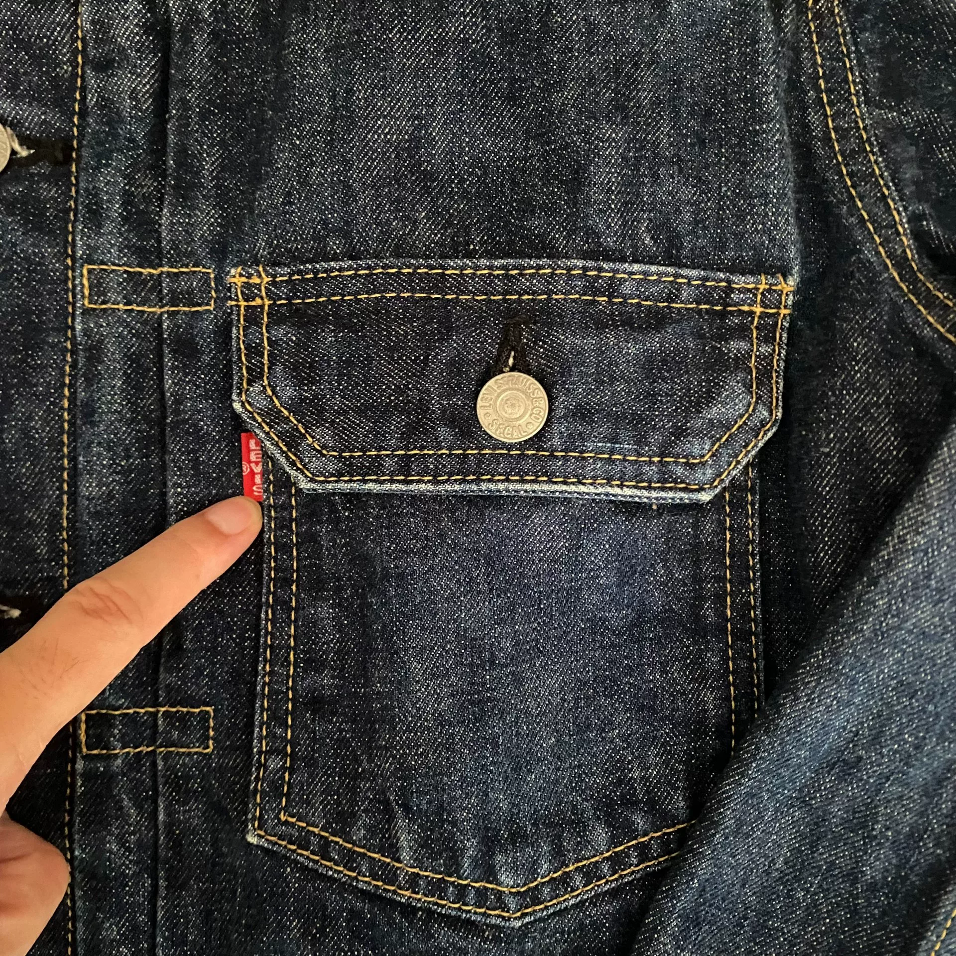 Levi's LVC507 J22 Japan Denim Jacket — label