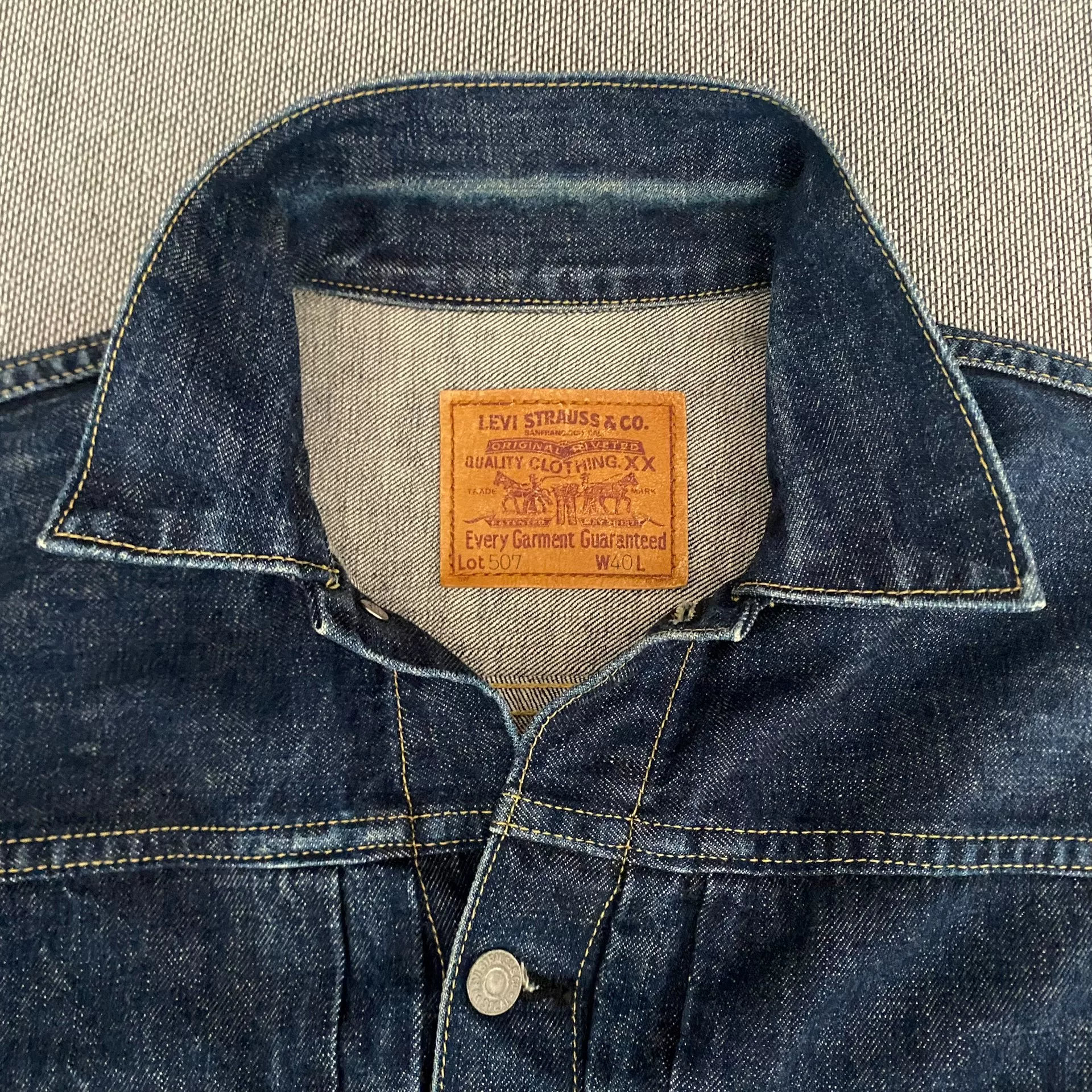 Levi's LVC507 J22 Japan Denim Jacket — detail