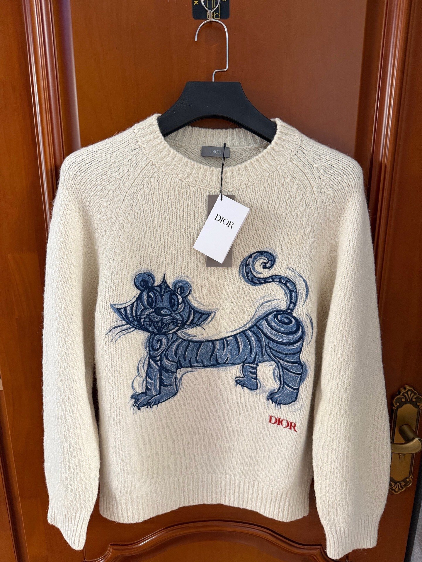 Dior x Kenny Scharf Tiger Embroidery Sweater