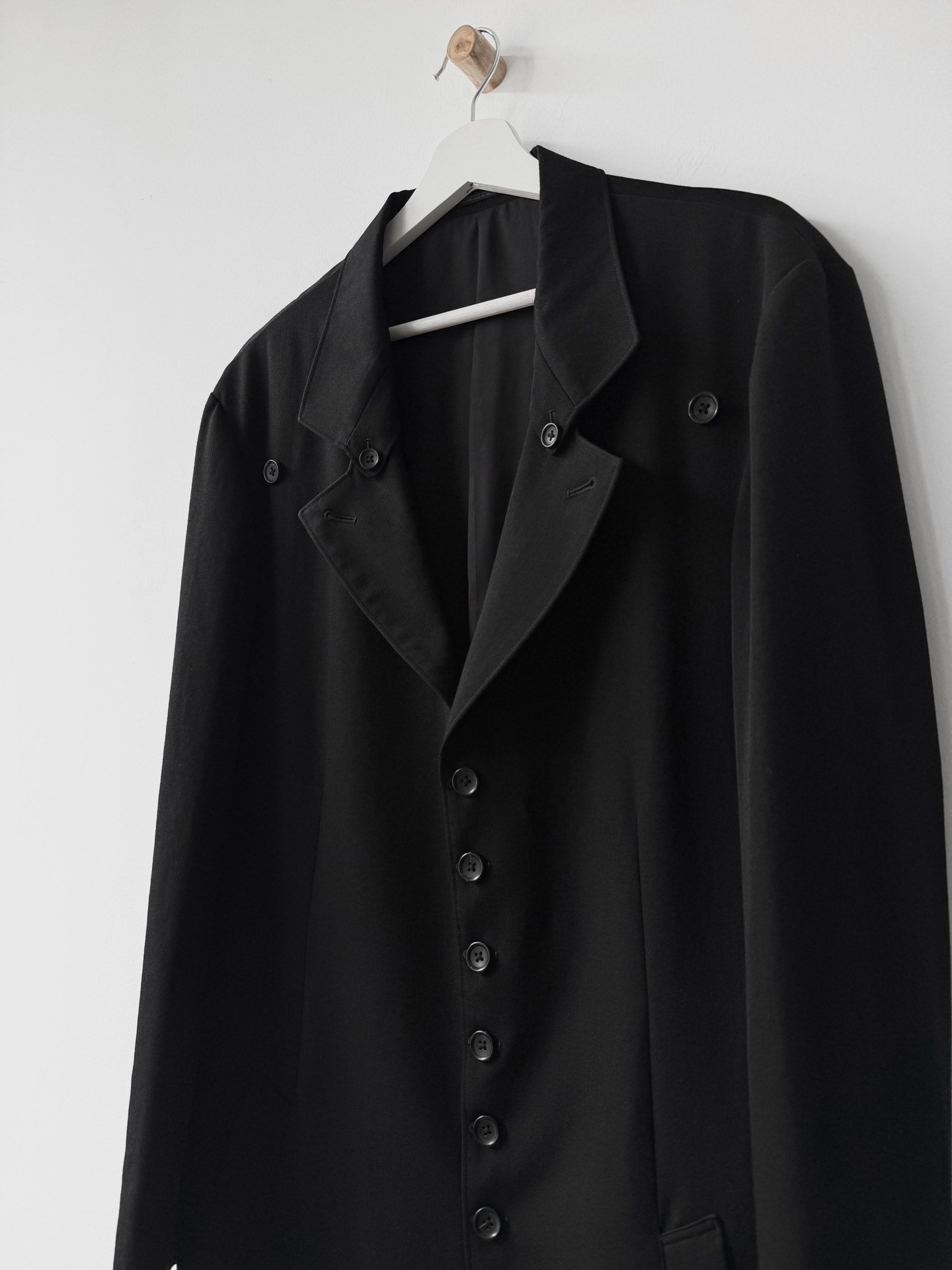 Yohji Yamamoto 22AW Military Trench Coat — back