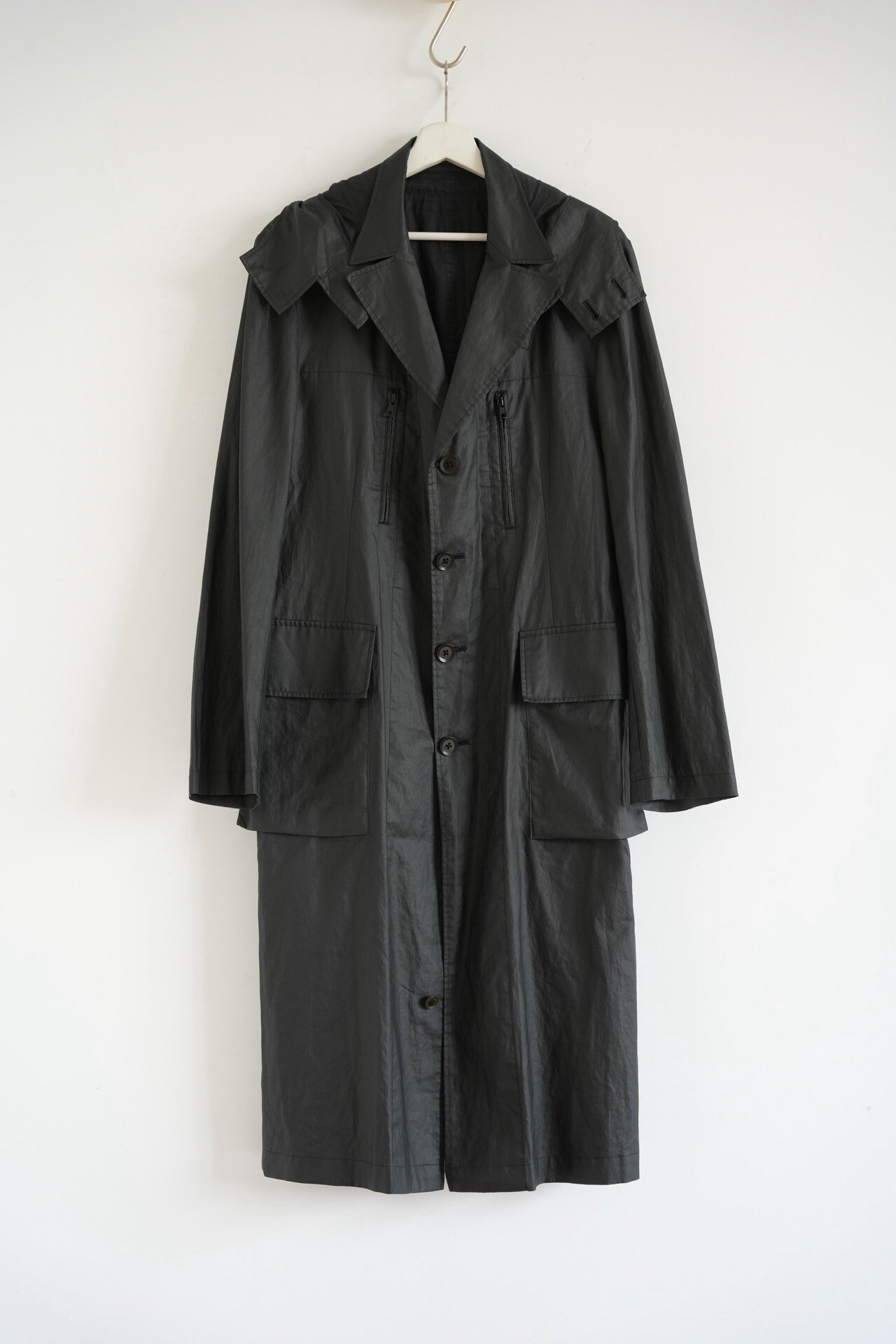 Yohji Yamamoto 2008 SS Detachable Hood Coat